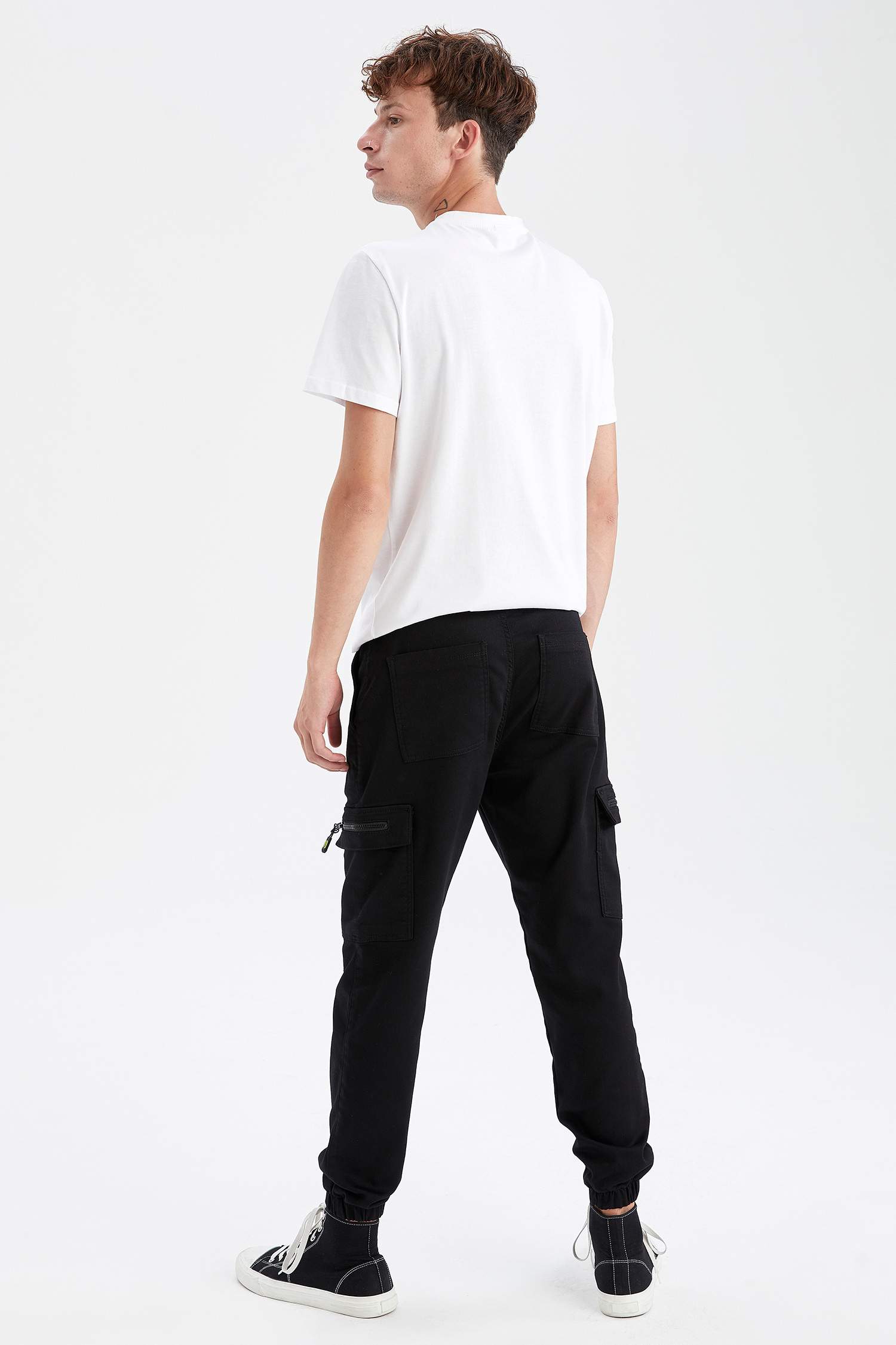 Beli Bağcıklı Kargo Jogger Pantolon