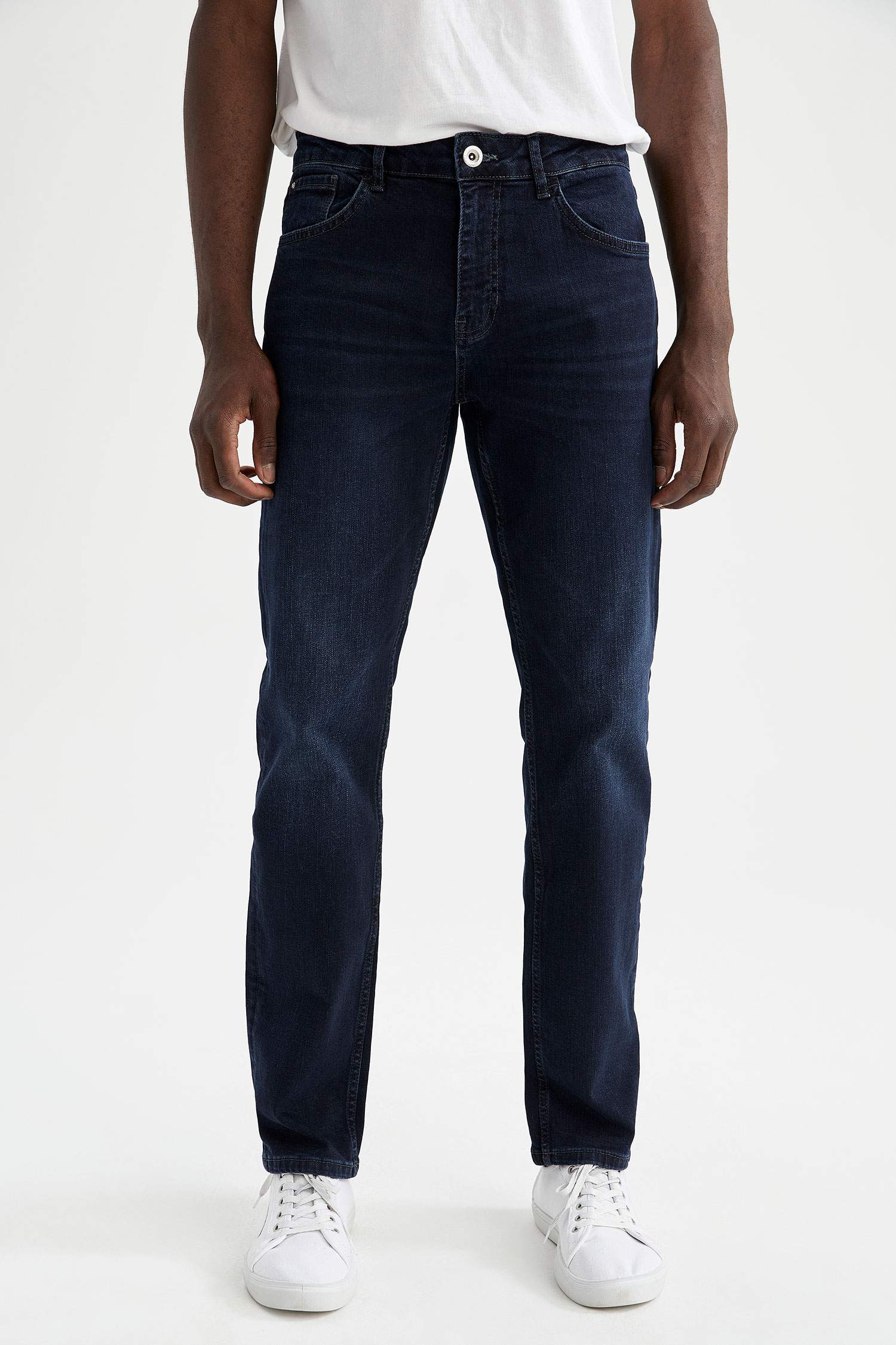 Regular Comfort Fit Normal Bel Boru Paça Jean Pantolon