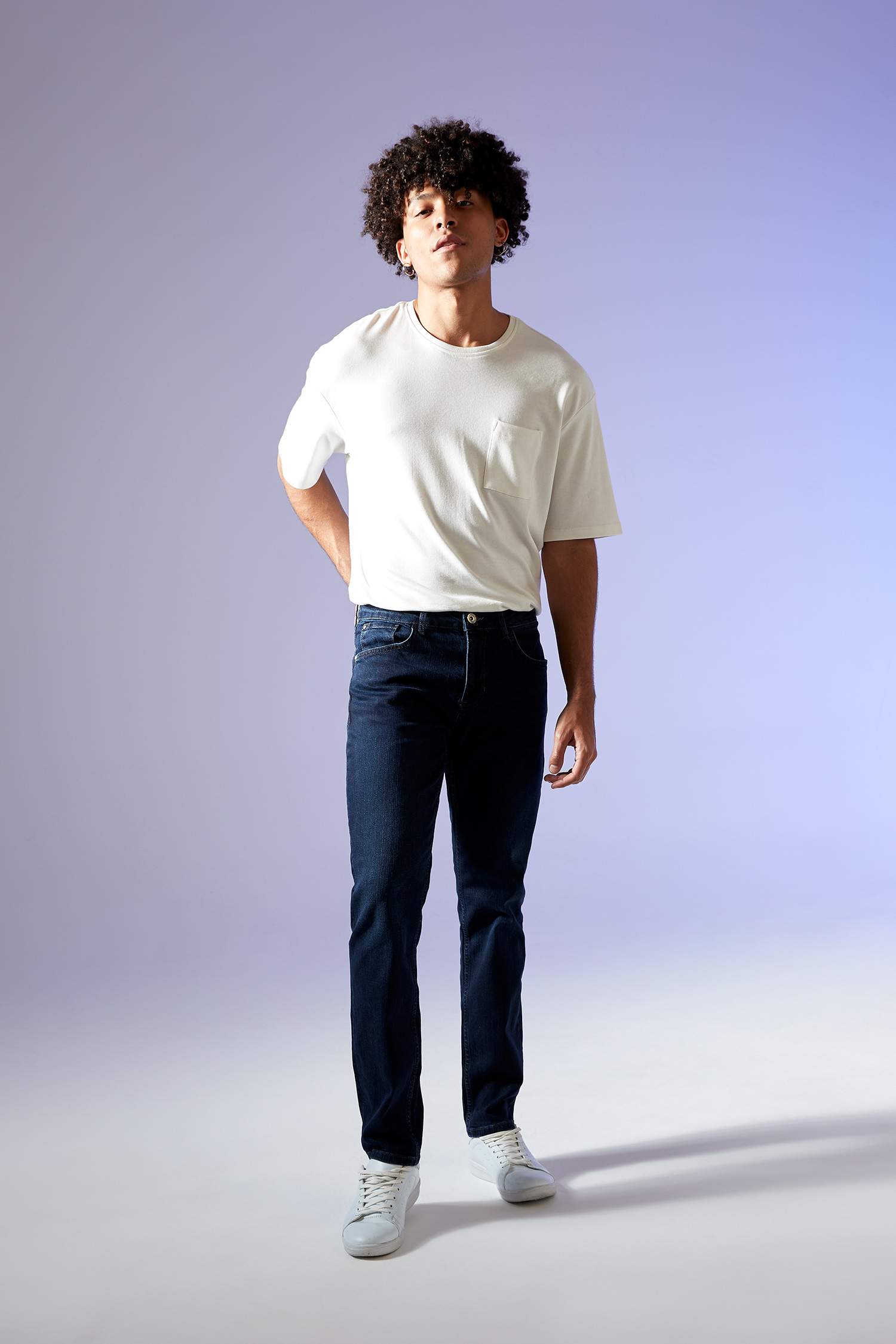 Regular Comfort Fit Normal Bel Boru Paça Jean Pantolon