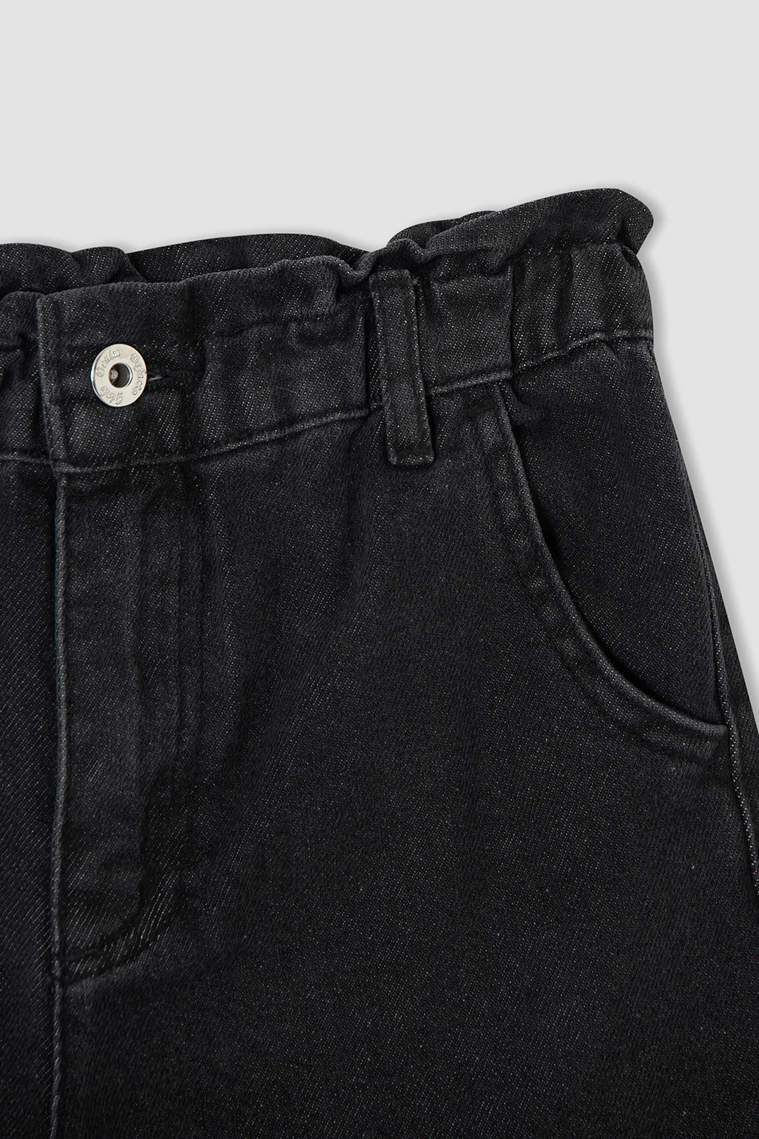 Kız Çocuk Slouchy Fit Esnek Belli Jean Pantolon