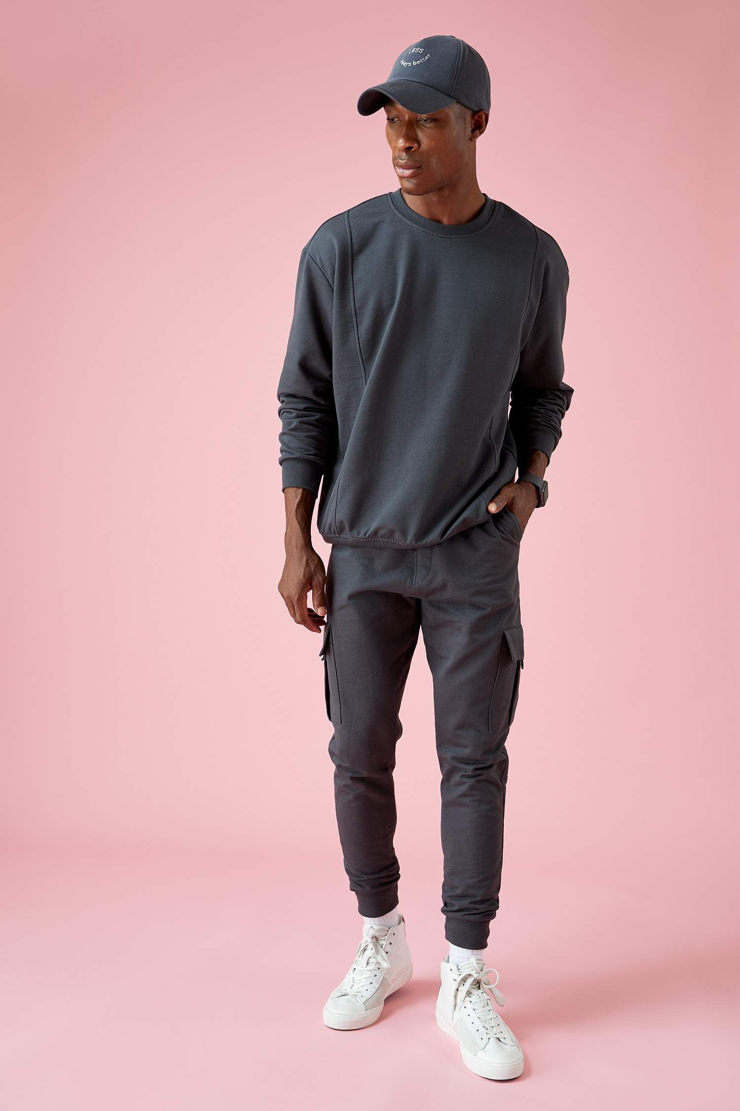 Slim Fit Kargo Cepli Jogger Eşofman Altı