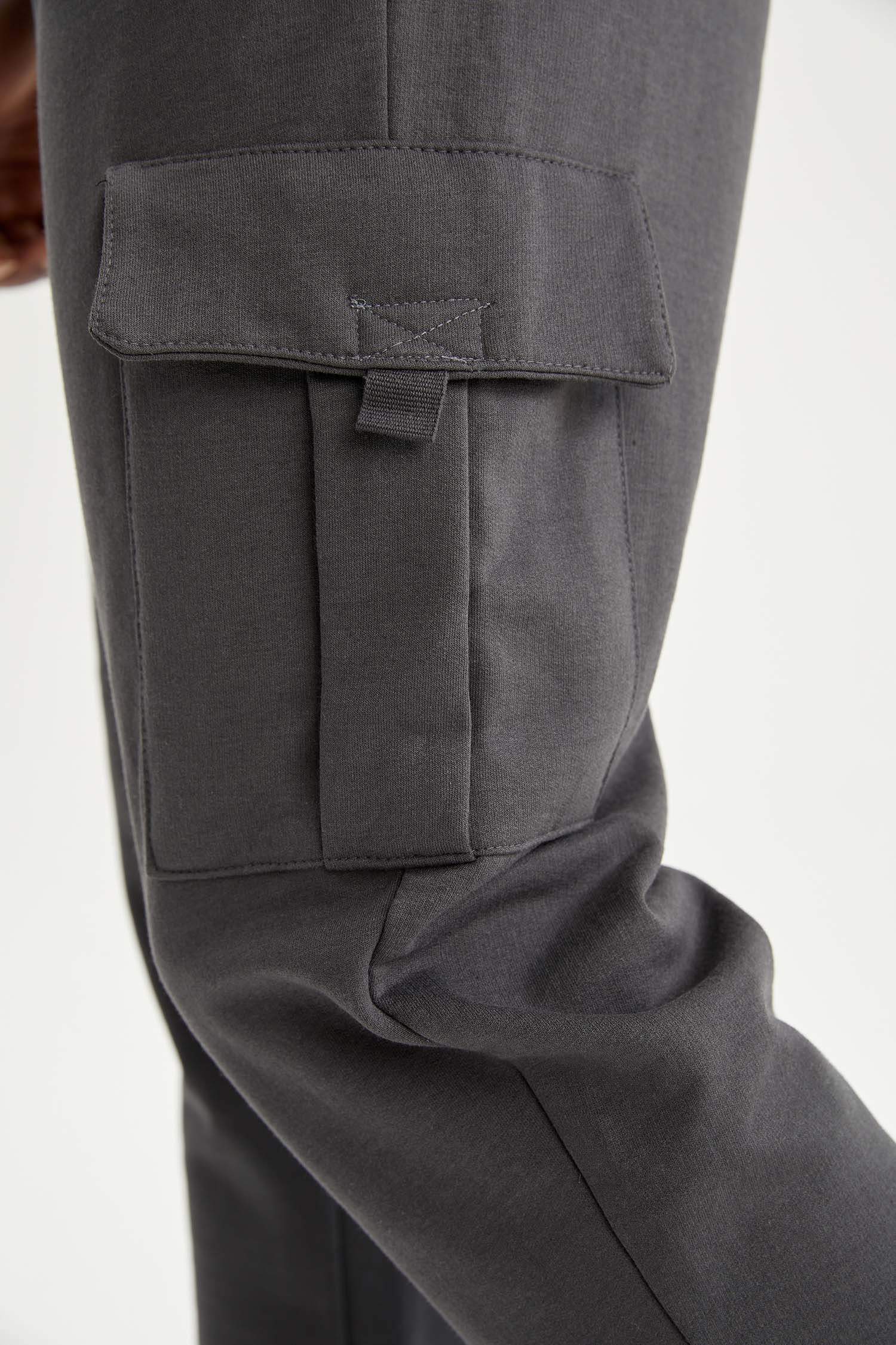 Slim Fit Kargo Cepli Jogger Eşofman Altı