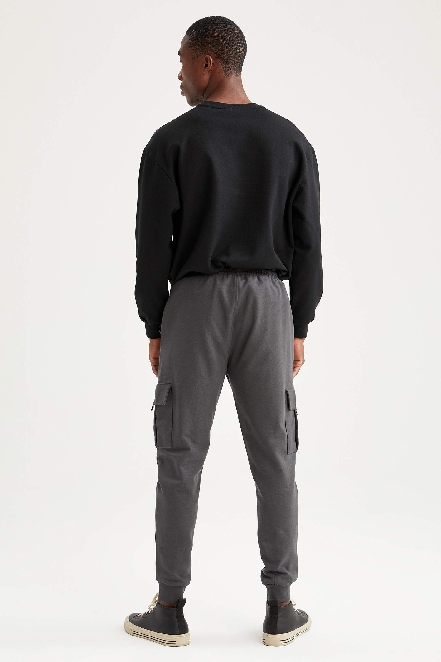 Slim Fit Kargo Cepli Jogger Eşofman Altı