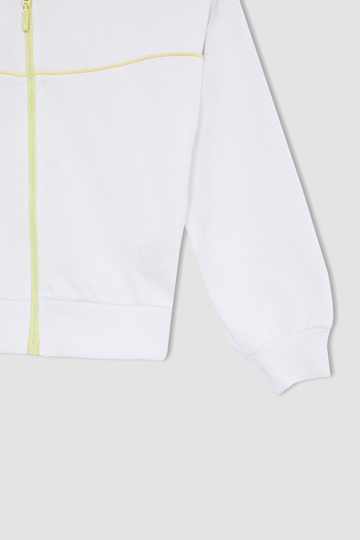 Kız Çocuk Regular Fit Kapüşonlu Crop Hırka