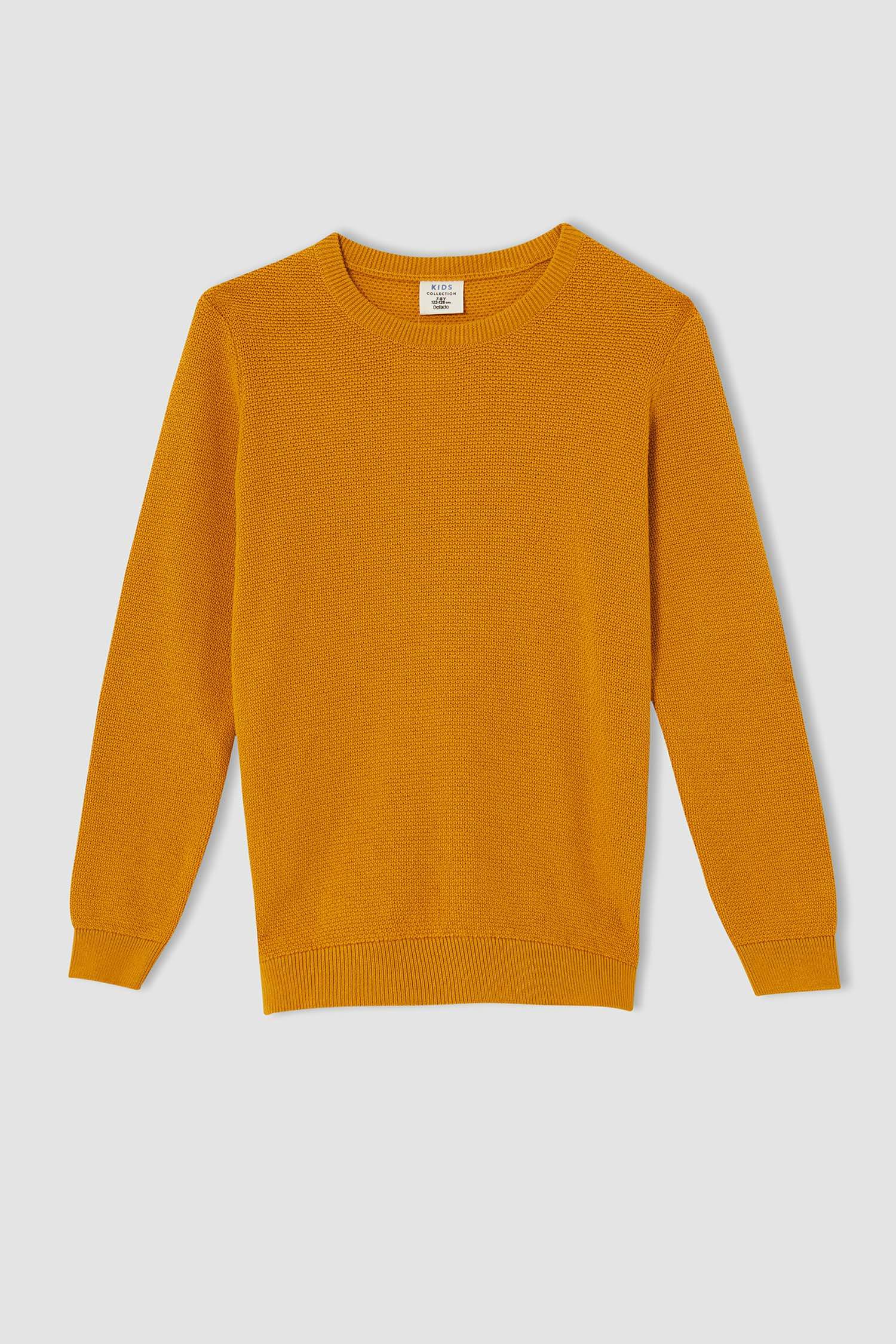 Erkek Çocuk Slim Fit Bisiklet Yaka Triko Kazak