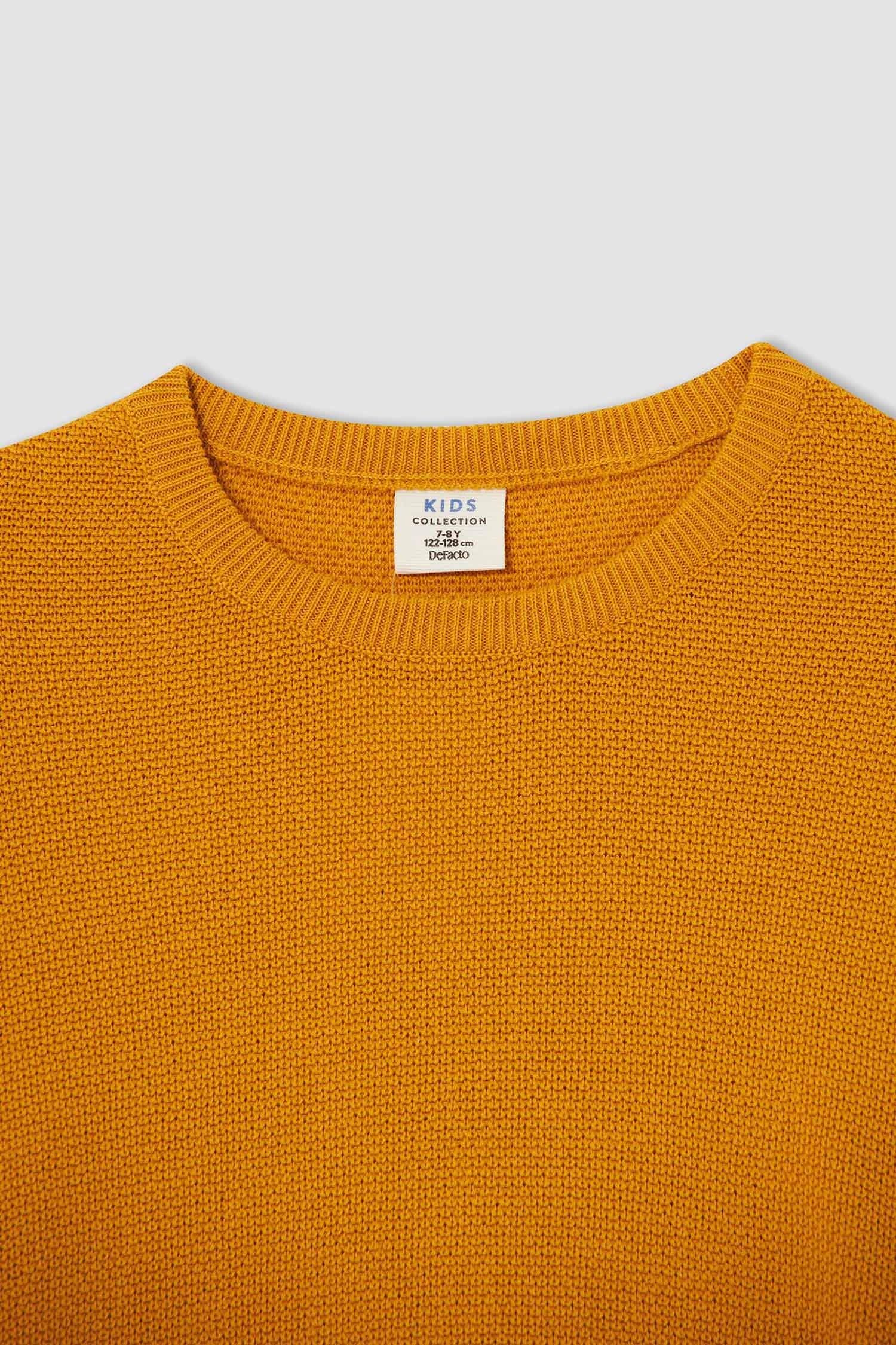 Erkek Çocuk Slim Fit Bisiklet Yaka Triko Kazak