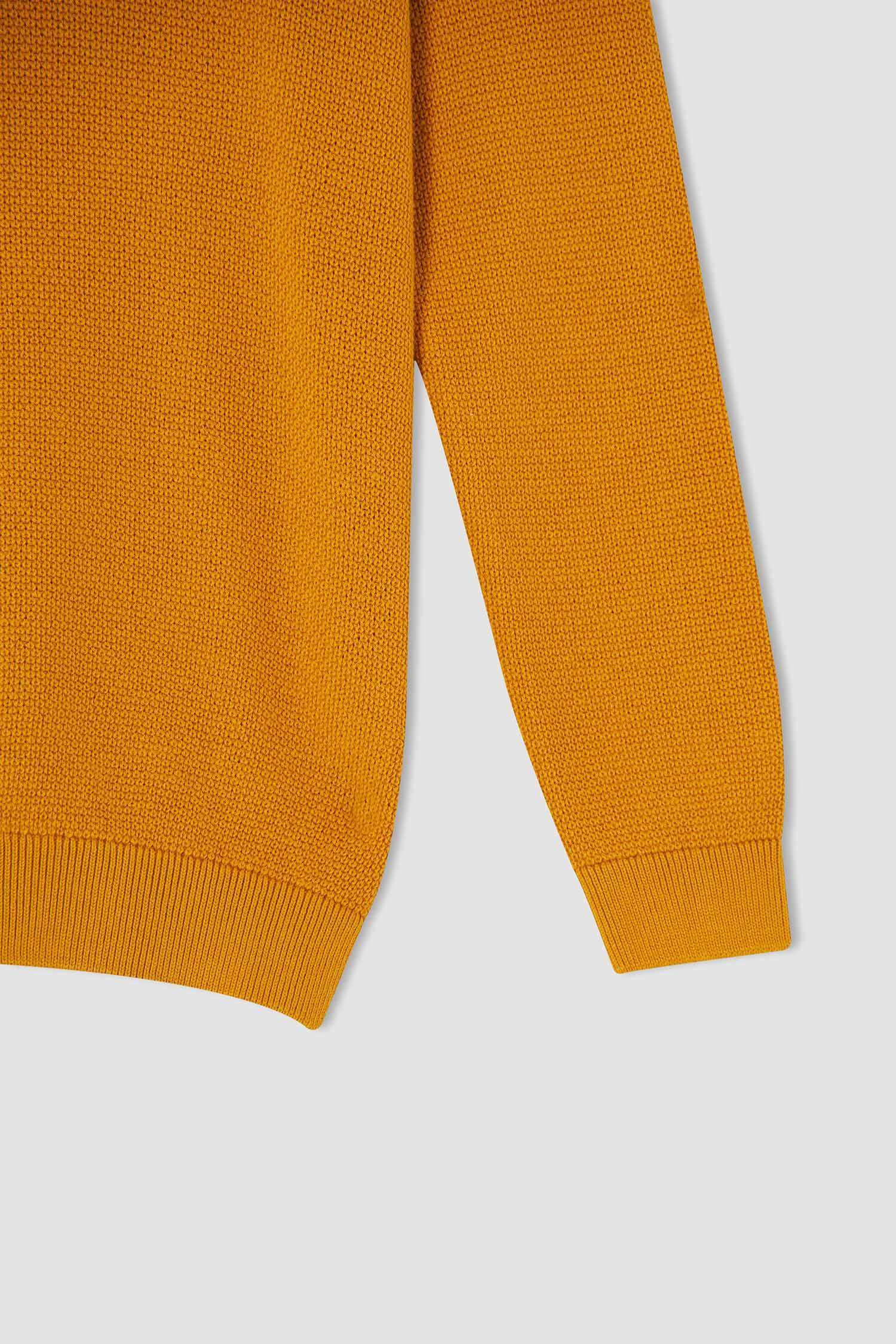 Erkek Çocuk Slim Fit Bisiklet Yaka Triko Kazak