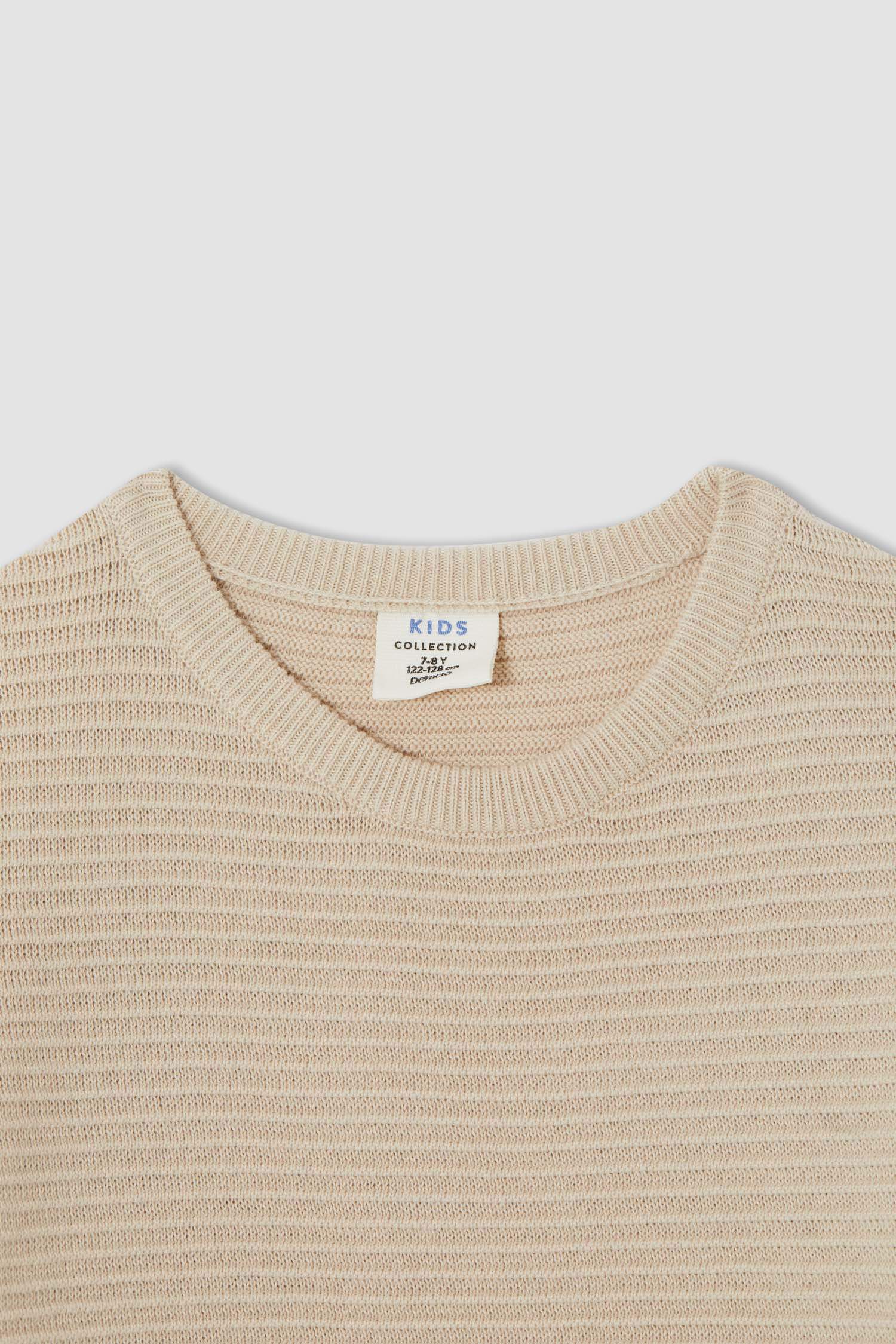 Erkek Çocuk Slim Fit Bisiklet Yaka Triko Kazak
