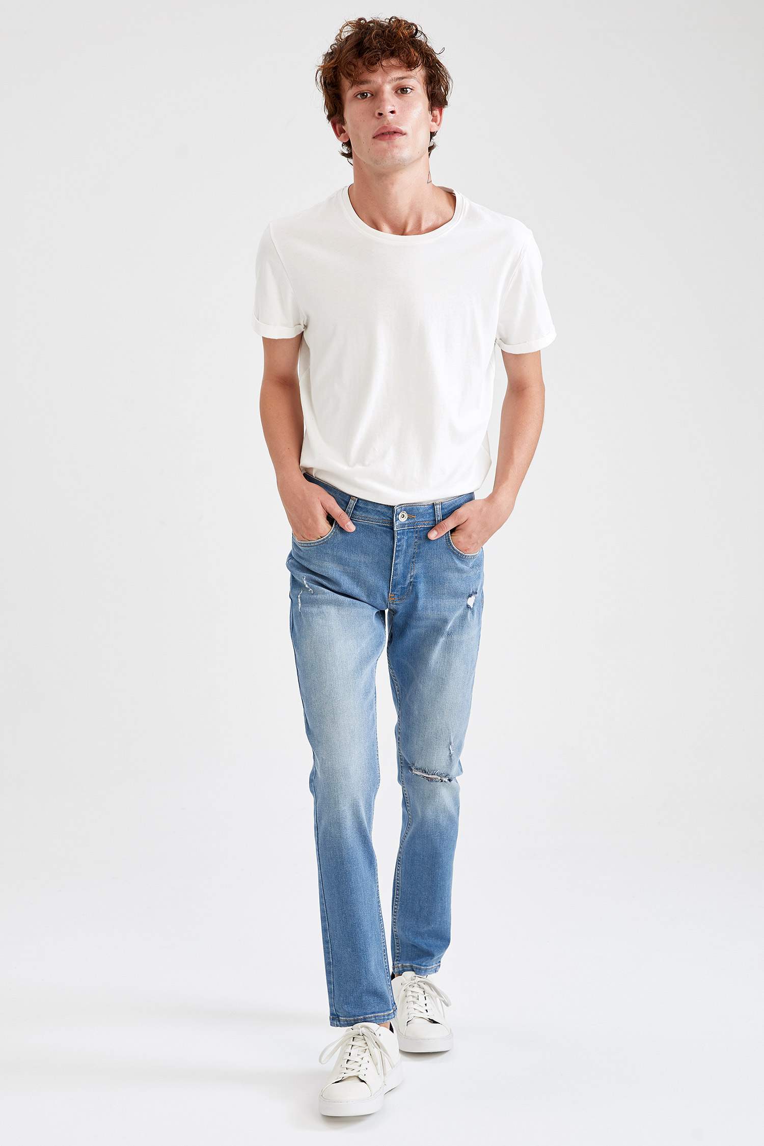 Carlo Skinny Fit Düşük Bel Dar Paça Jean Pantolon