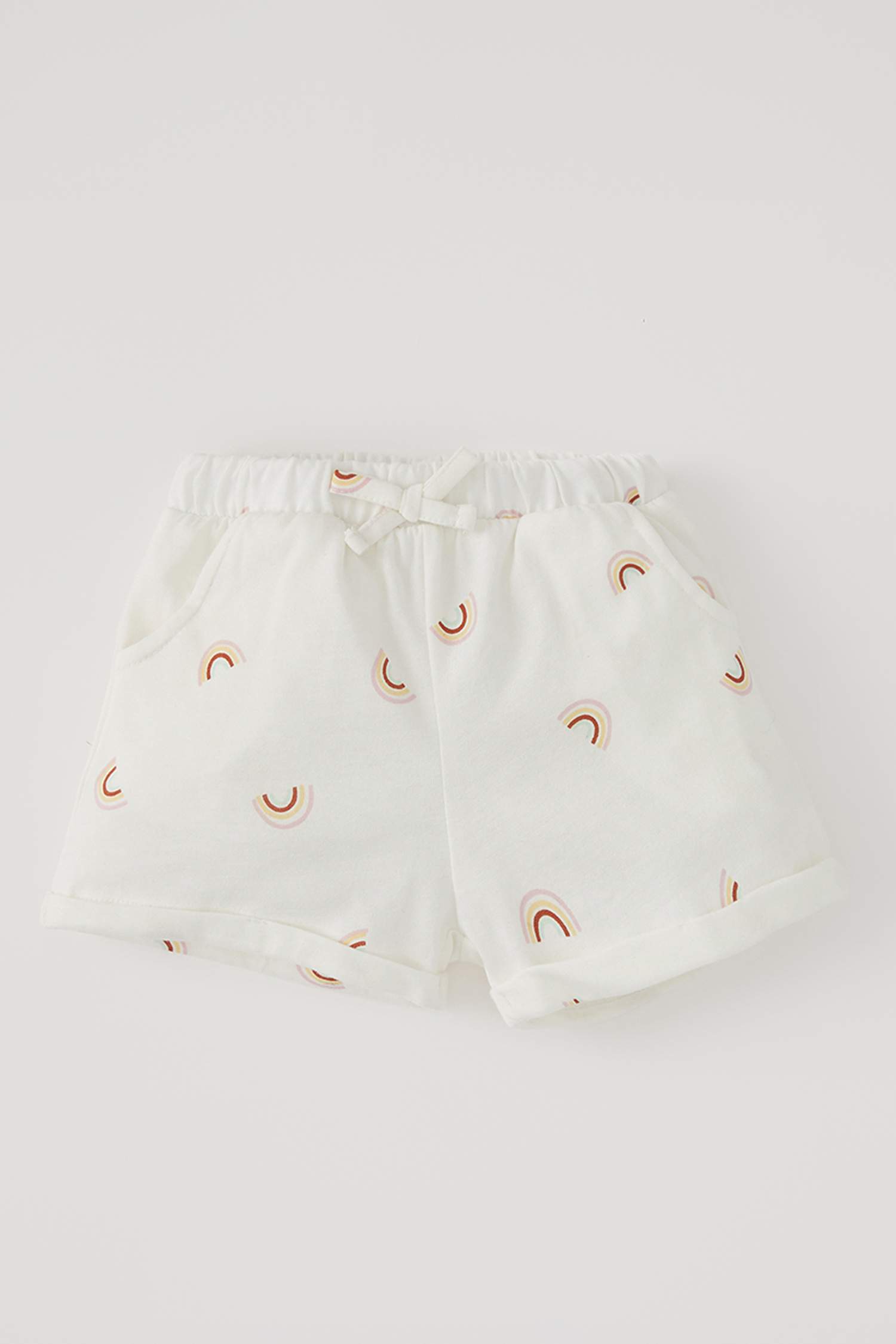 Unisex Gökkuşağı Desenli Şort