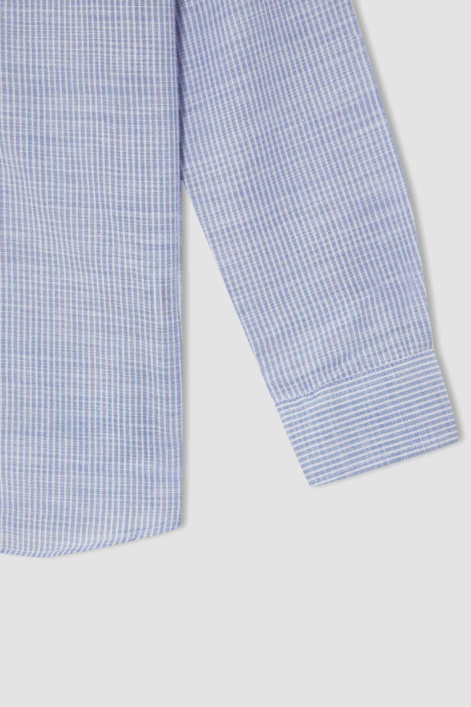 Erkek Çocuk Regular Fit Uzun Kollu Pamuklu Gömlek
