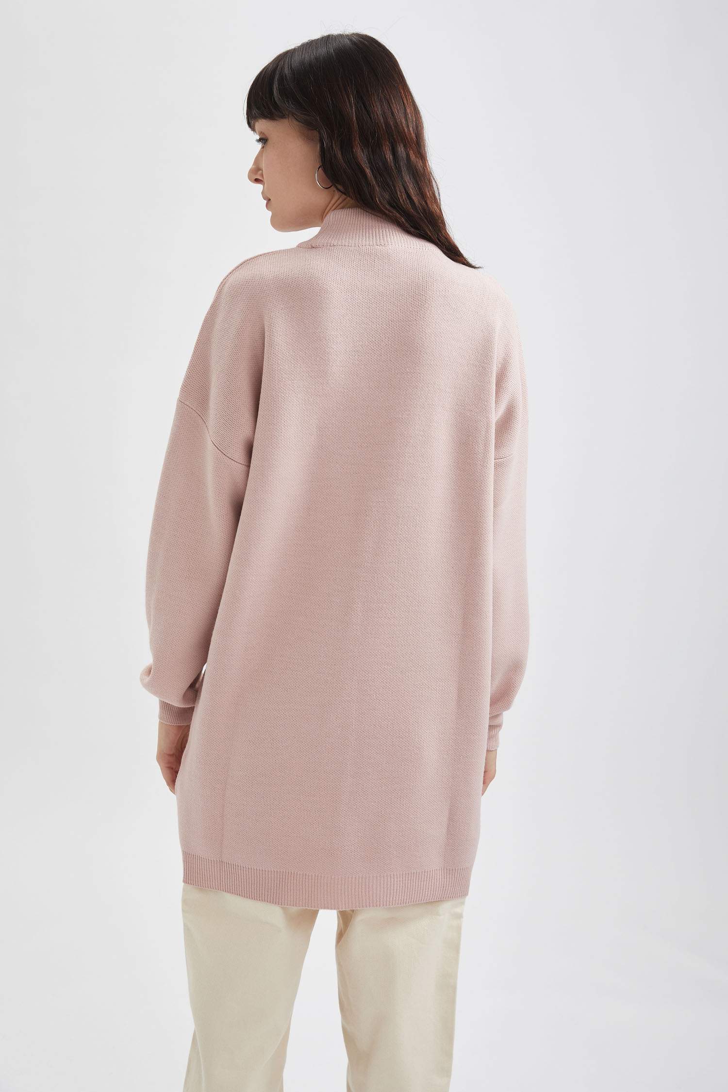 Regular Fit Balıkçı Yaka Basic Triko Tunik