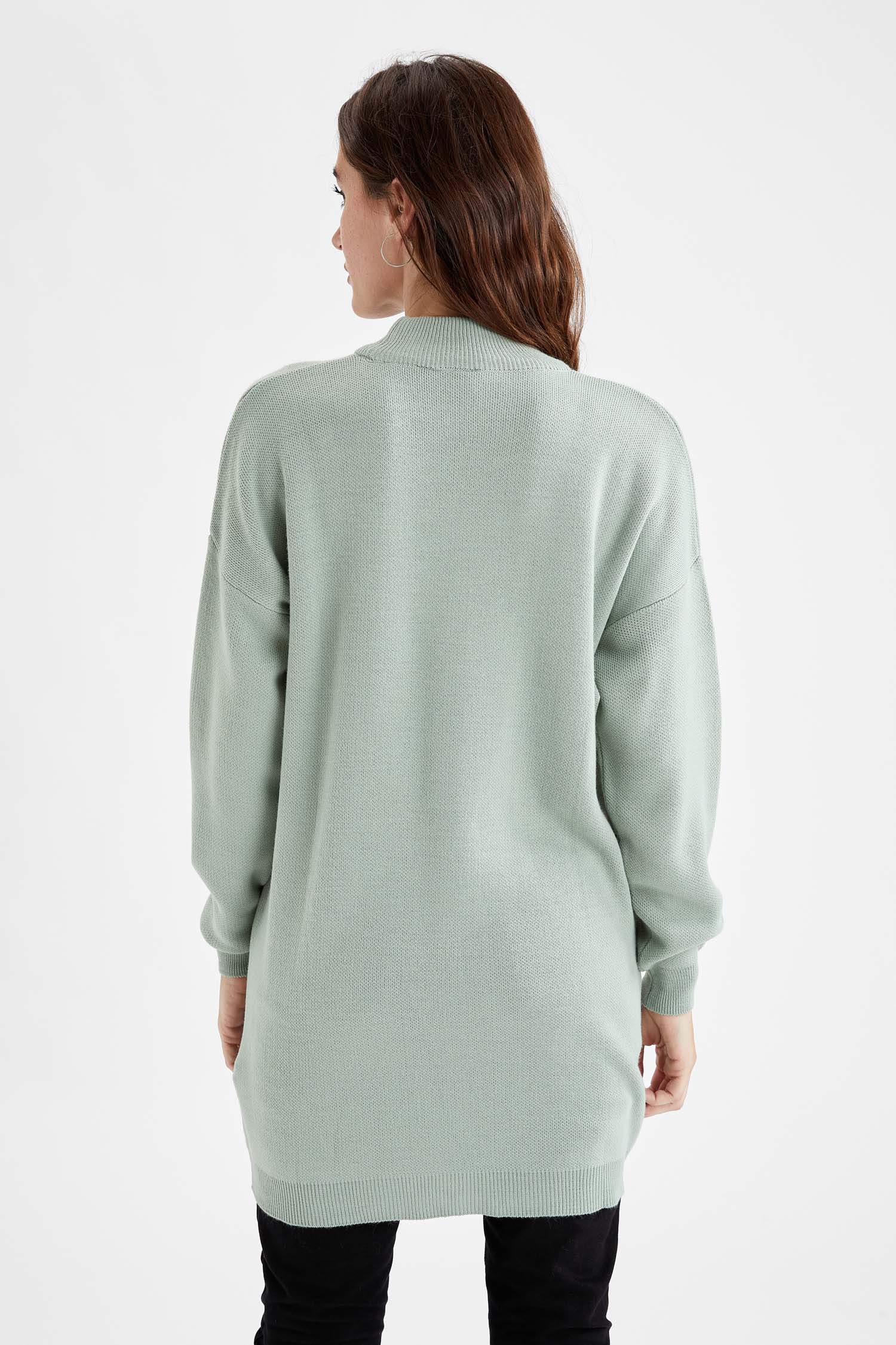 Regular Fit Balıkçı Yaka Basic Triko Tunik