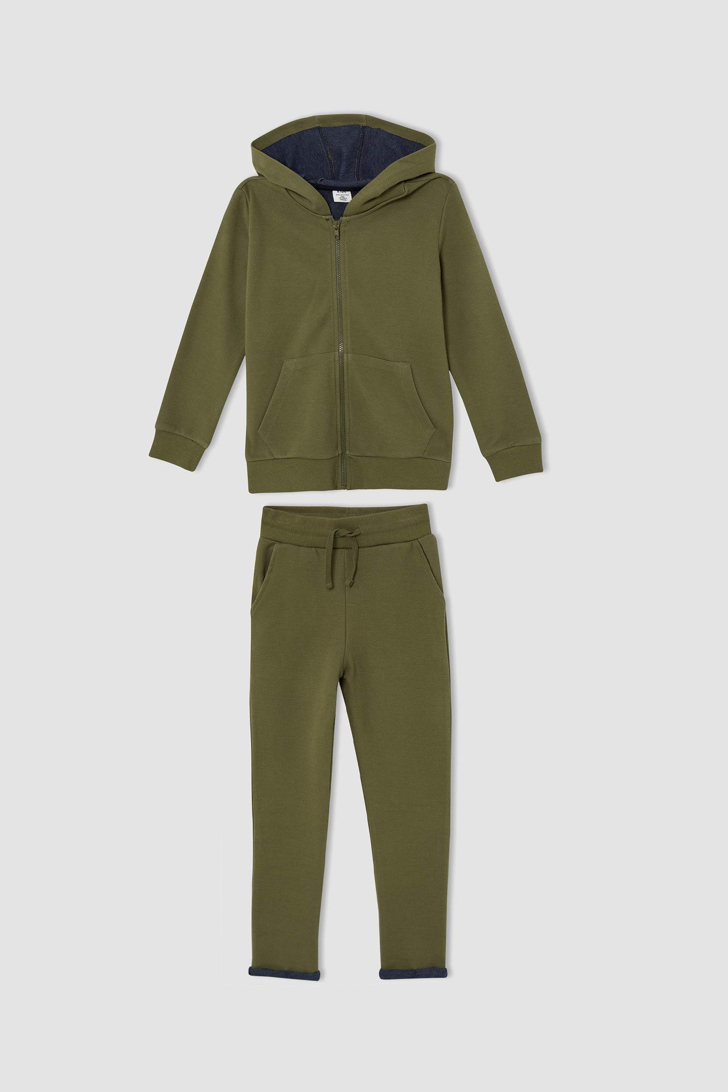 Erkek Çocuk Kapüşonlu Sweat Hırka ve Jogger Eşofman Alt Takım