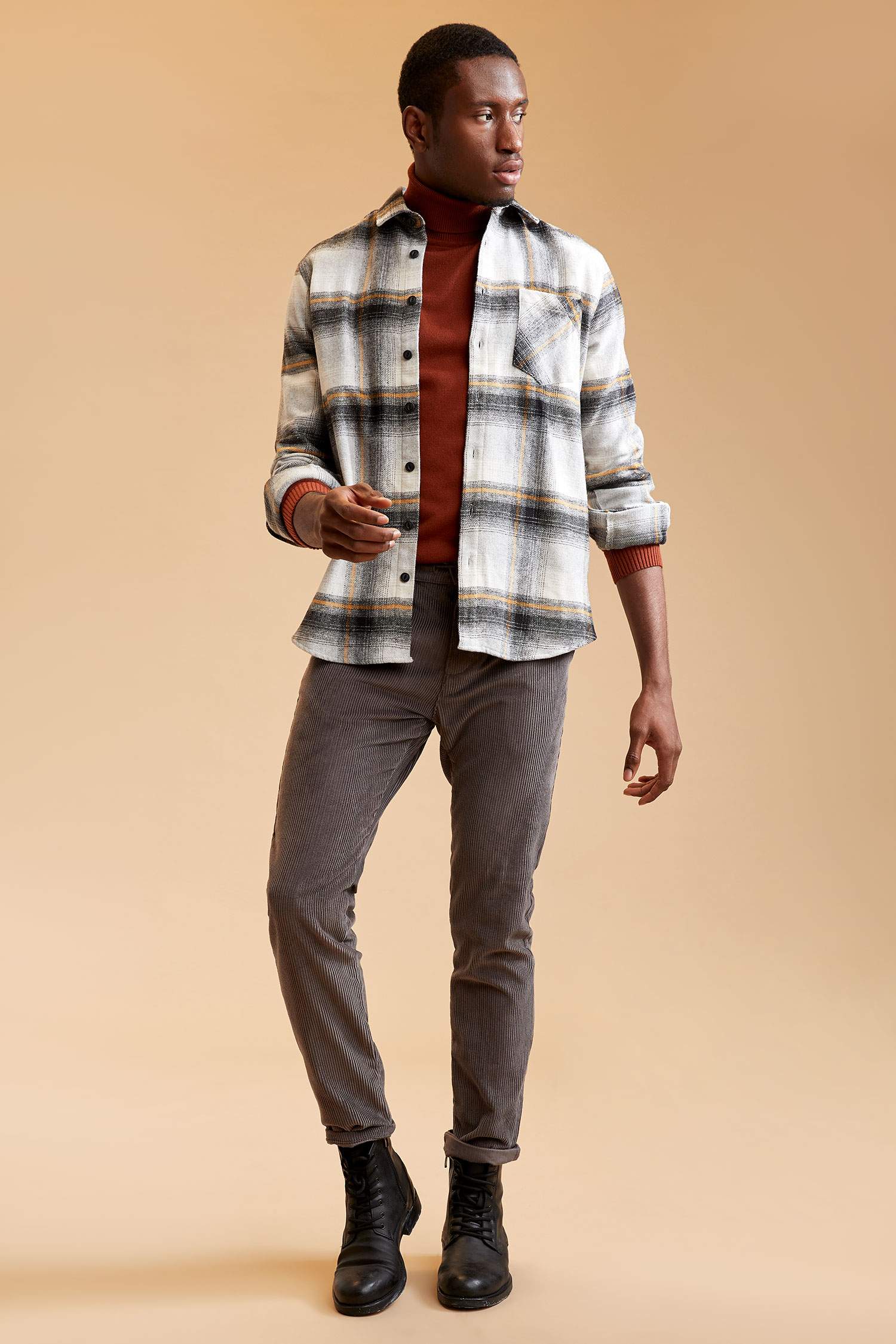 Regular Fit Kadife Pantolon