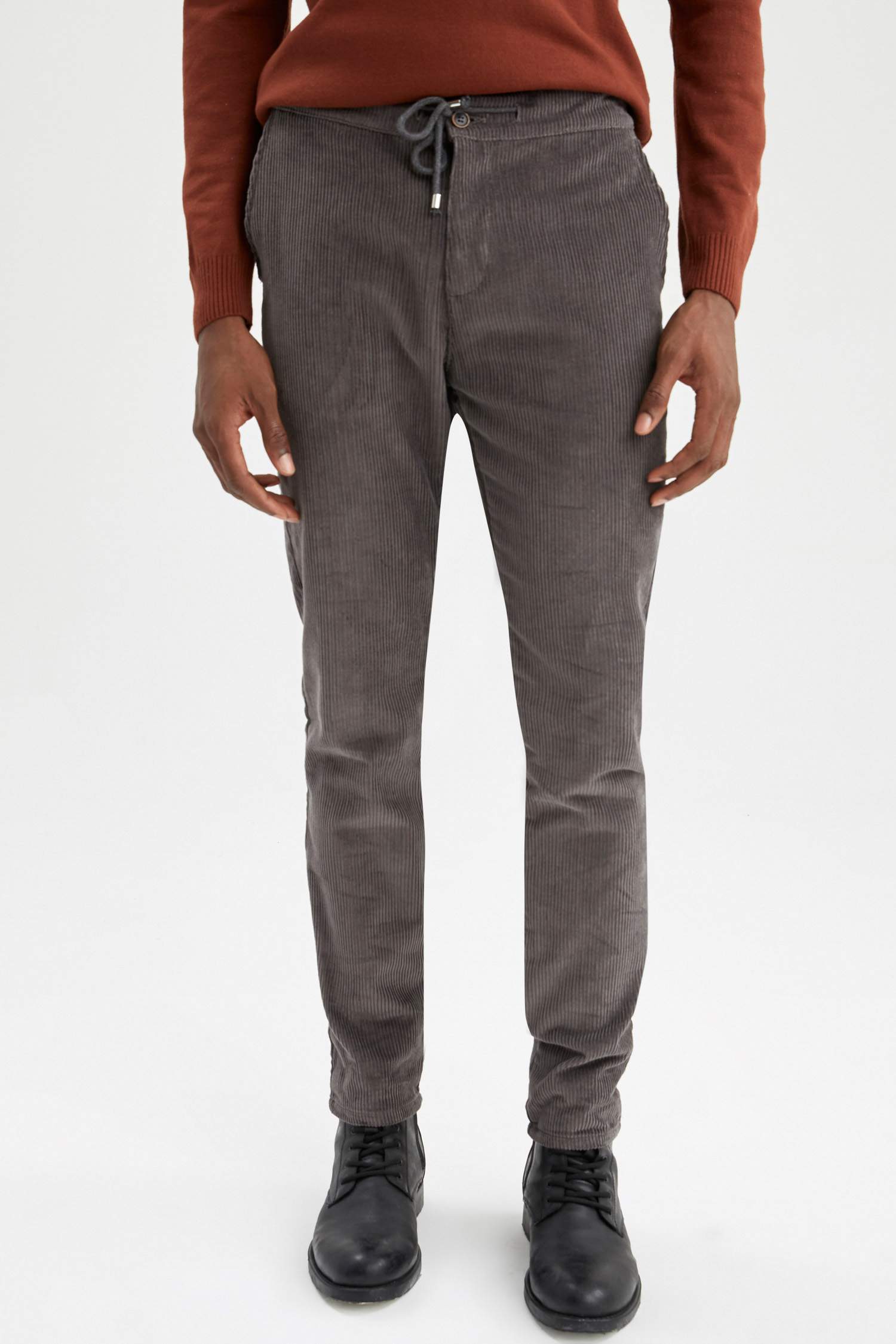 Regular Fit Kadife Pantolon