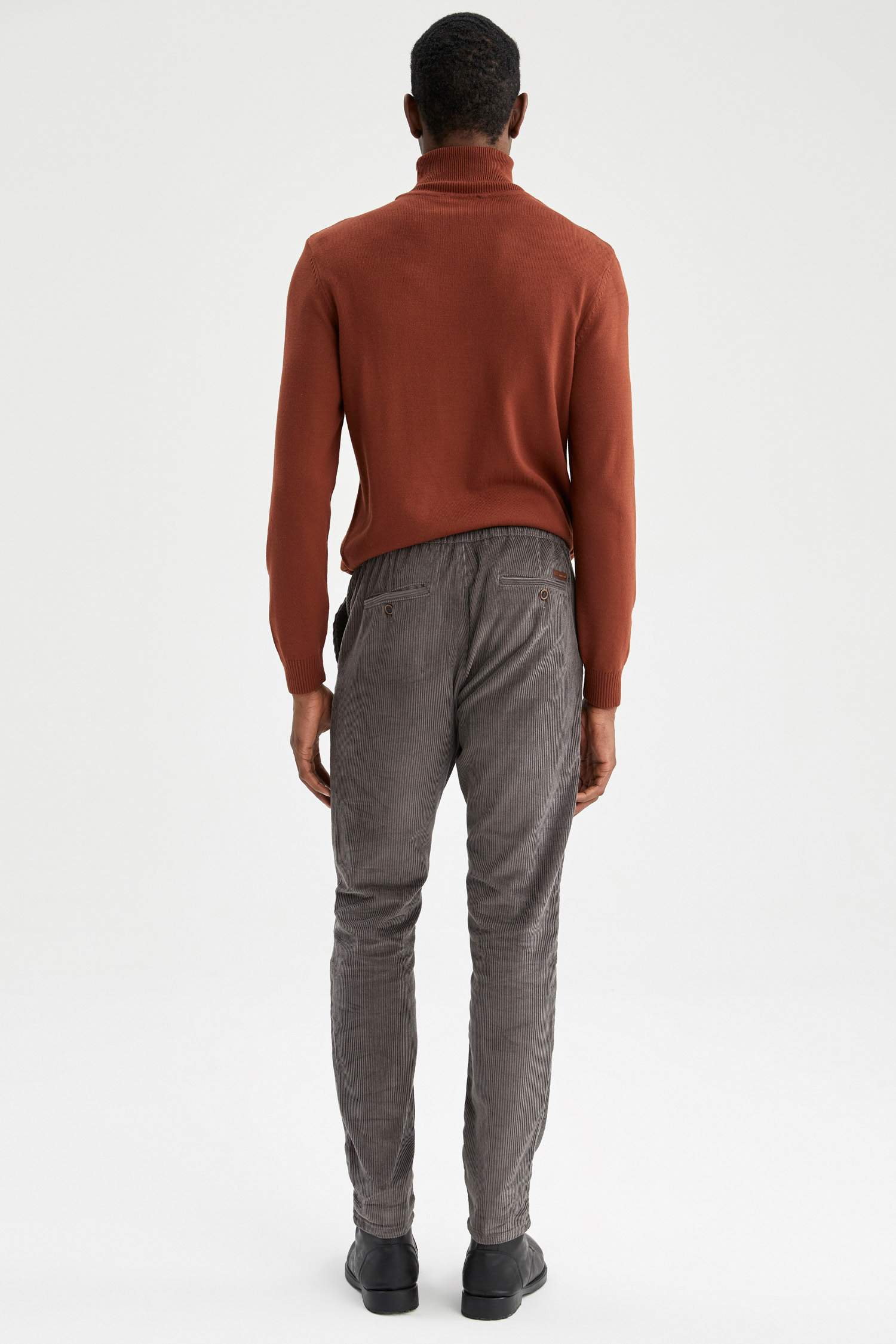 Regular Fit Kadife Pantolon