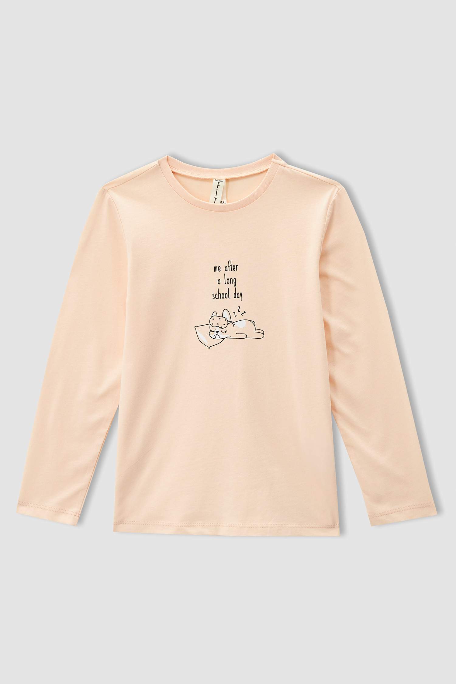 Kız Çocuk Basılı Uzun Kollu Pijama Takımı