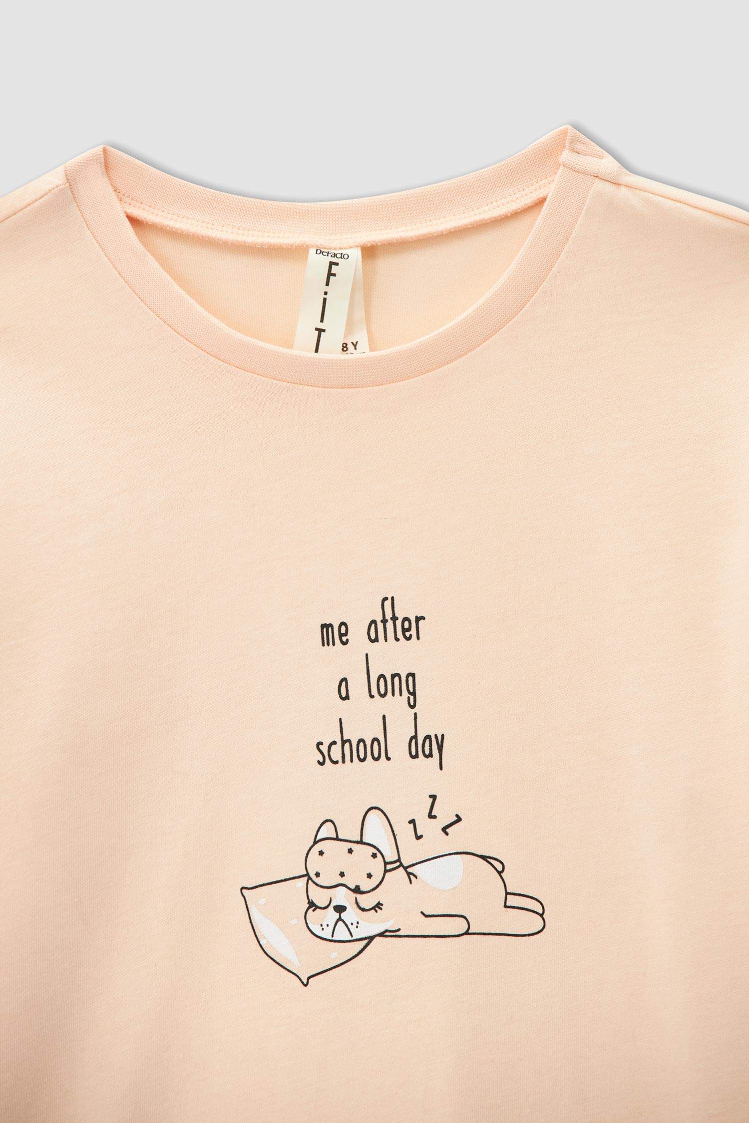 Kız Çocuk Basılı Uzun Kollu Pijama Takımı