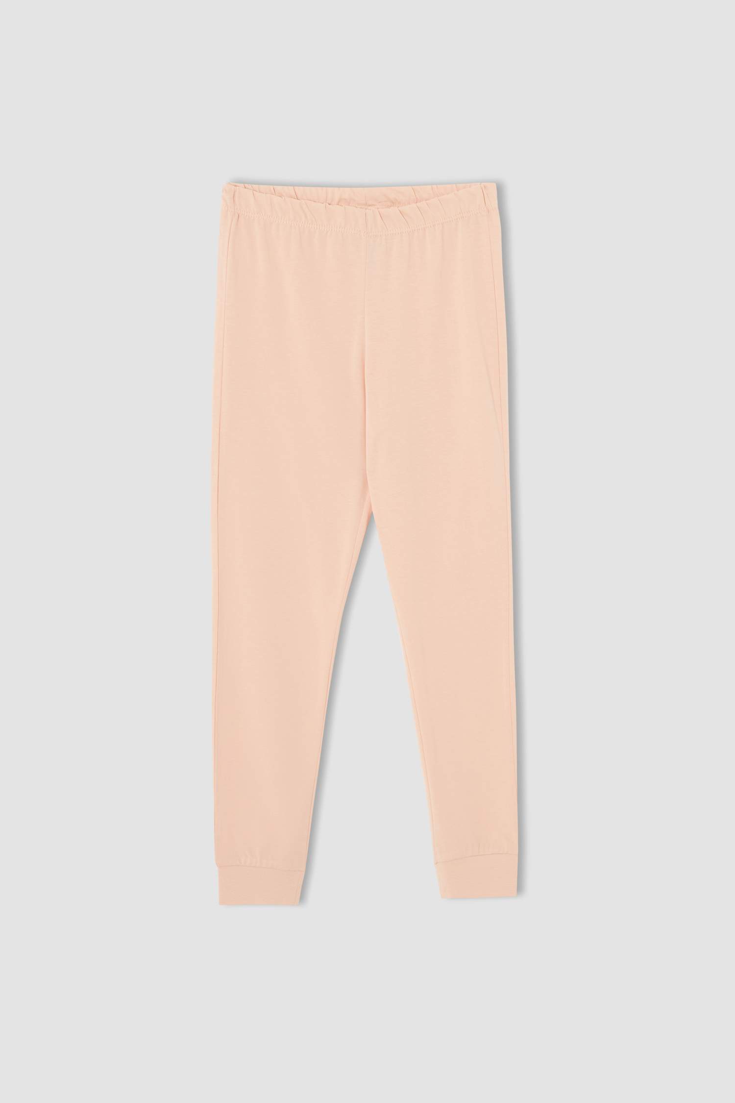 Kız Çocuk Kedi Baskılı Pamuklu Uzun Kollu Pijama Takım