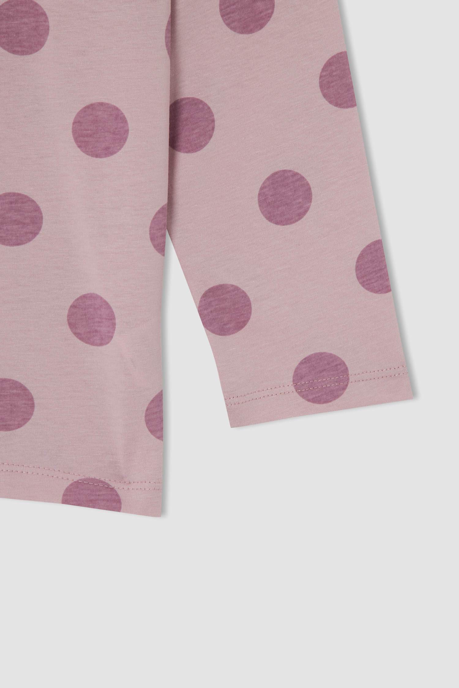 Kız Çocuk Desenli Uzun Kollu Pijama Takımı