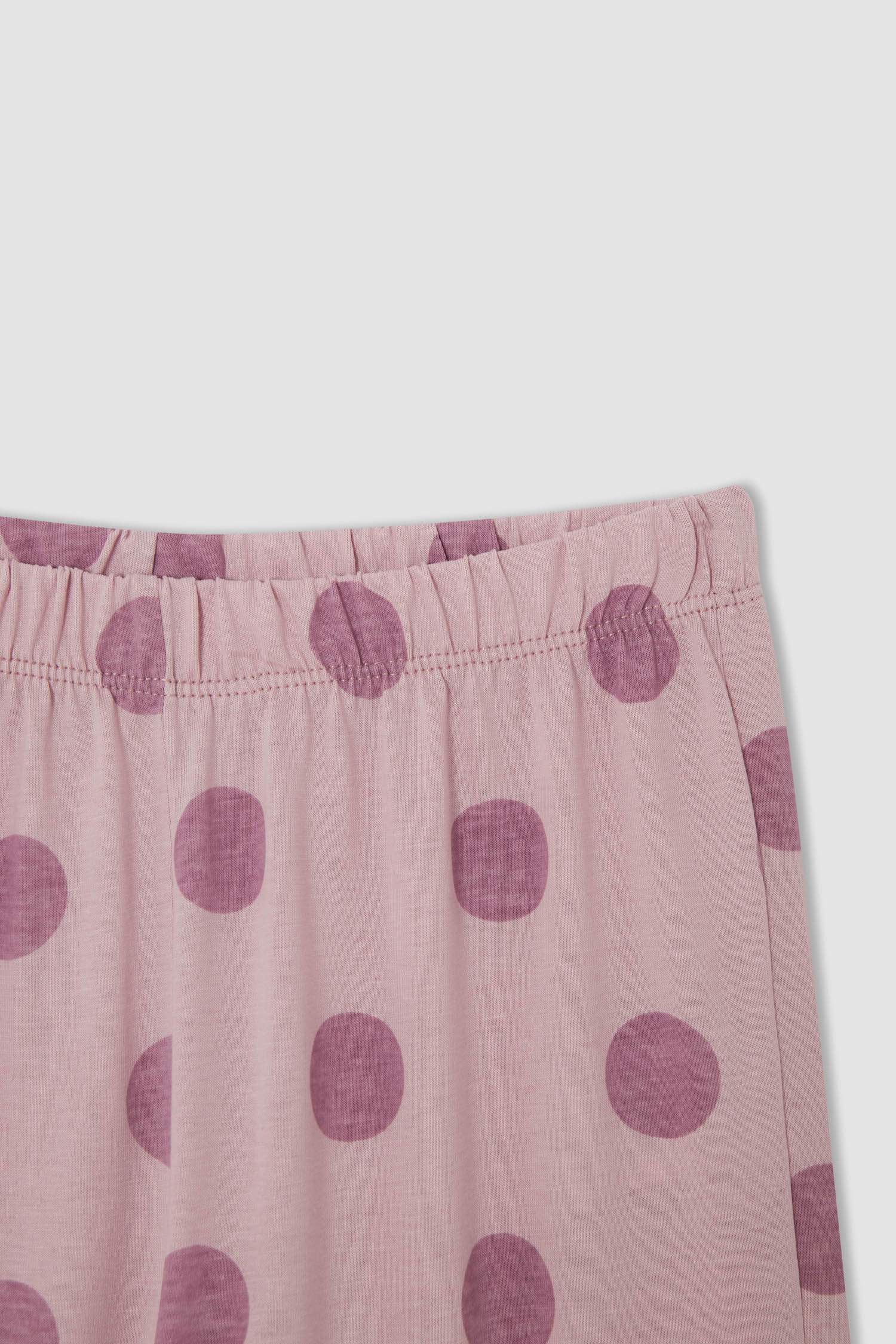 Kız Çocuk Desenli Uzun Kollu Pijama Takımı