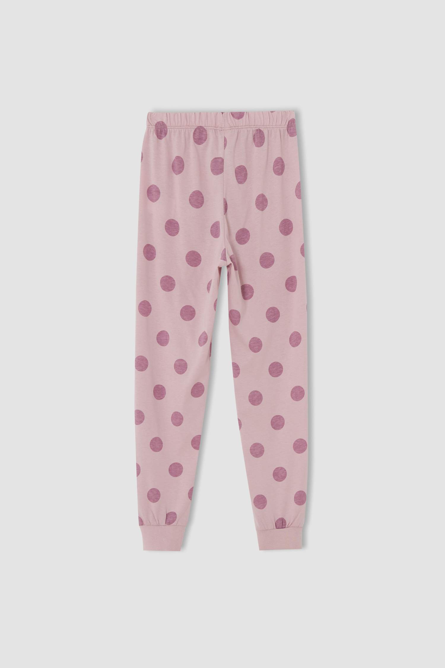 Kız Çocuk Desenli Uzun Kollu Pijama Takımı