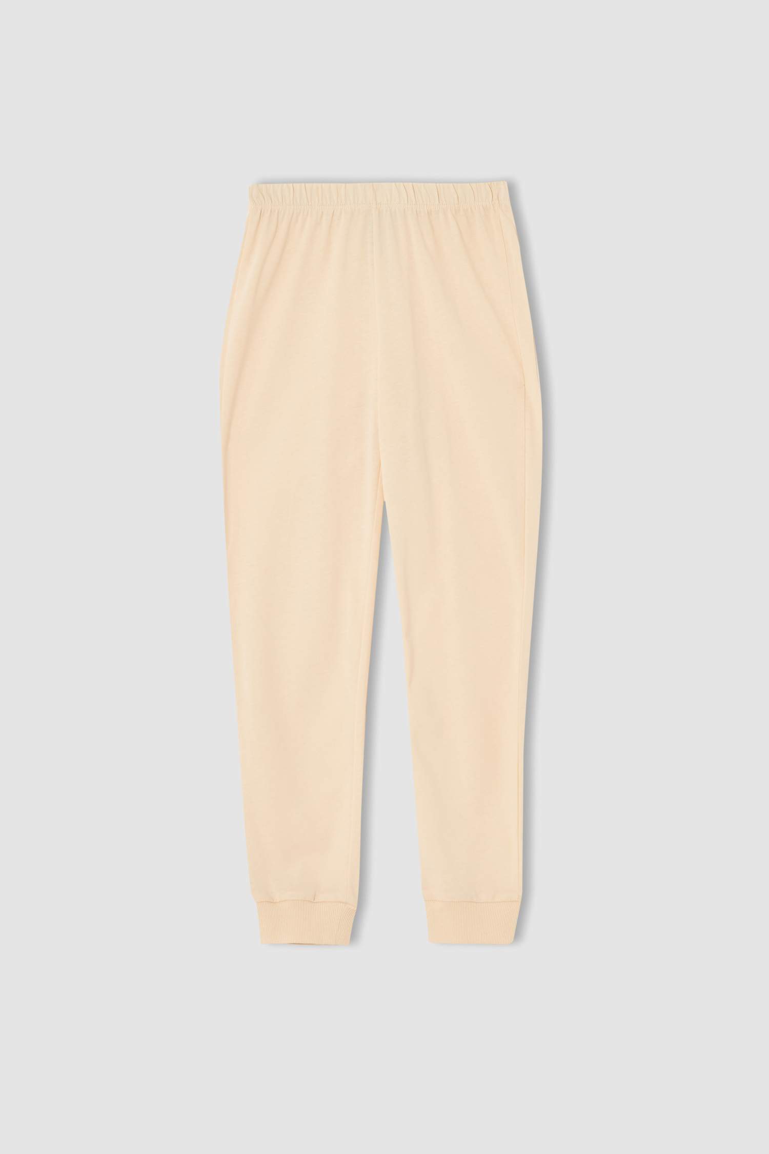 Kız Çocuk Slogan Baskılı Uzun Kollu Pijama Takımı