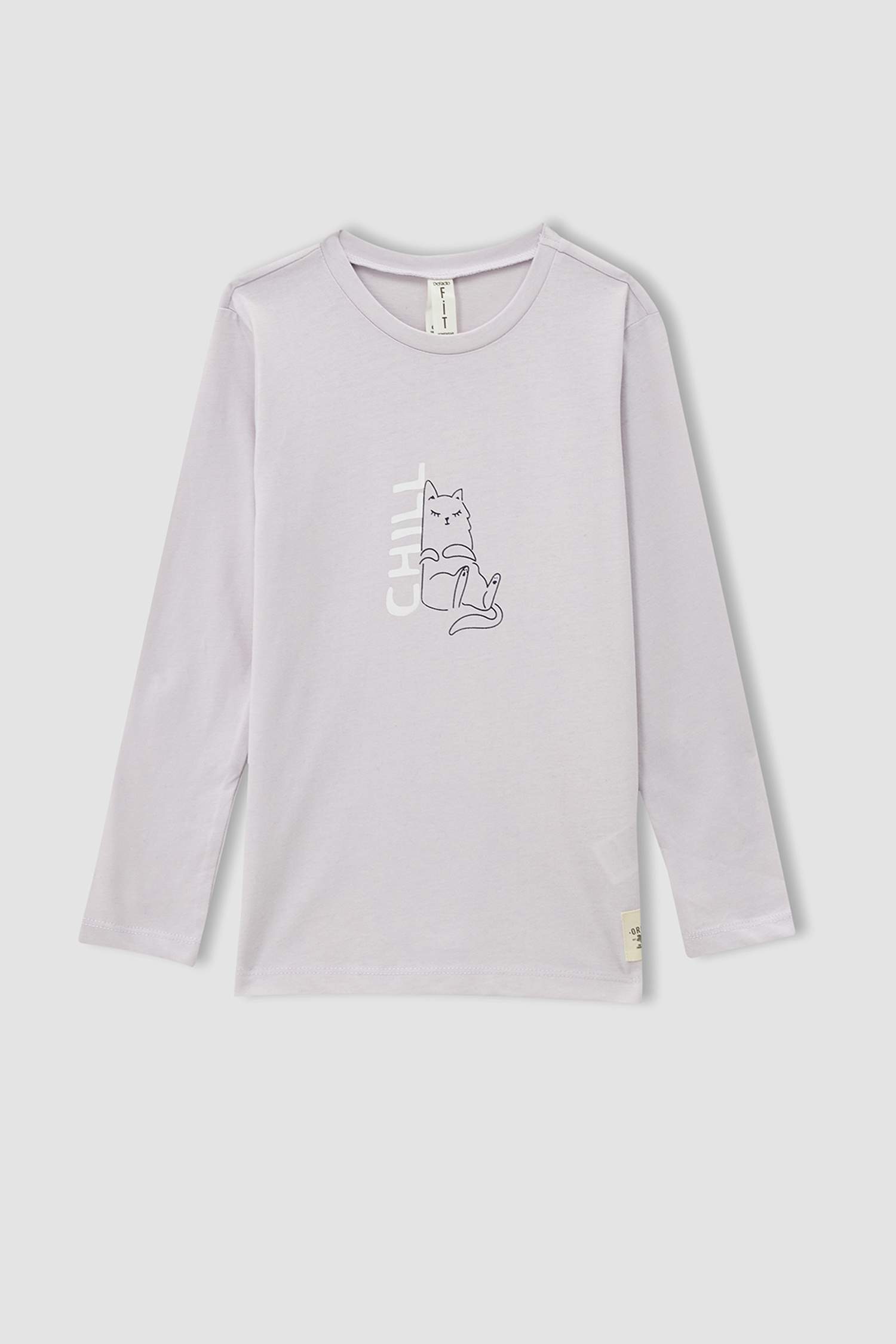 Kız Çocuk Baskılı Uzun Kollu Pijama Takımı