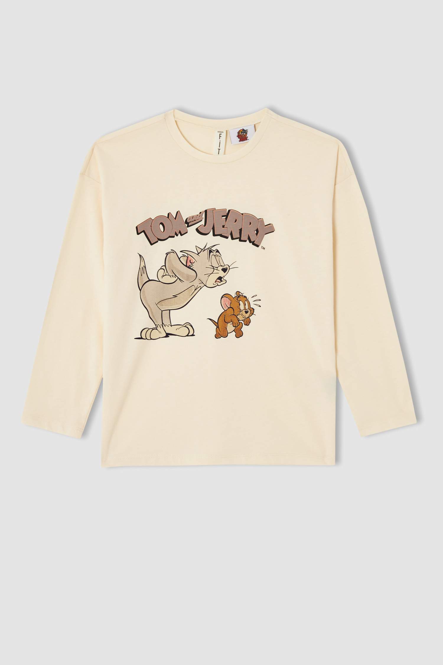 Kız Çocuk TOM ve JERRY Lisanslı Uzun Kollu Pijama Takımı