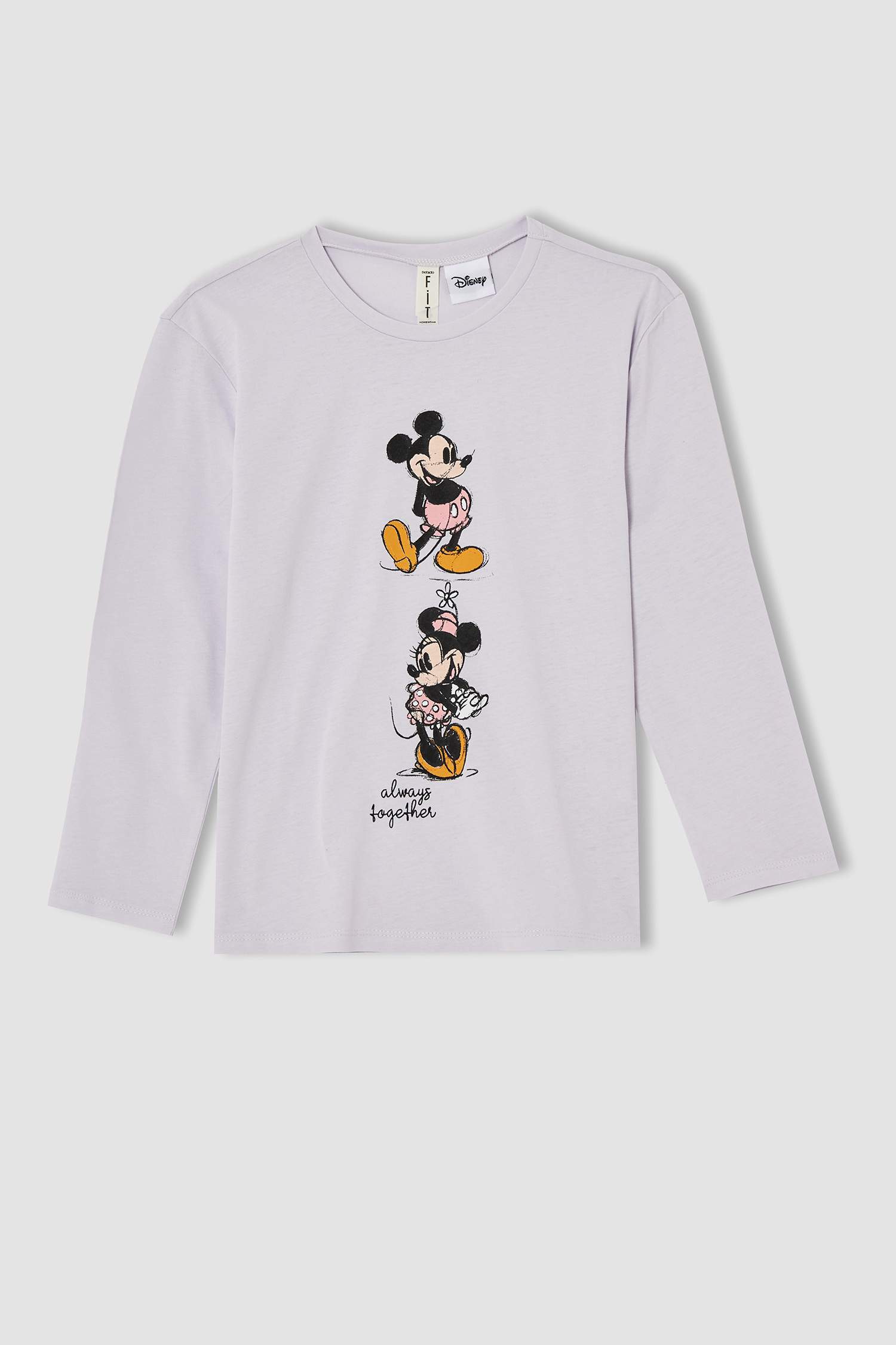 Kız Çocuk Minnie Mouse Lisanslı Uzun Kollu Pijama Takımı