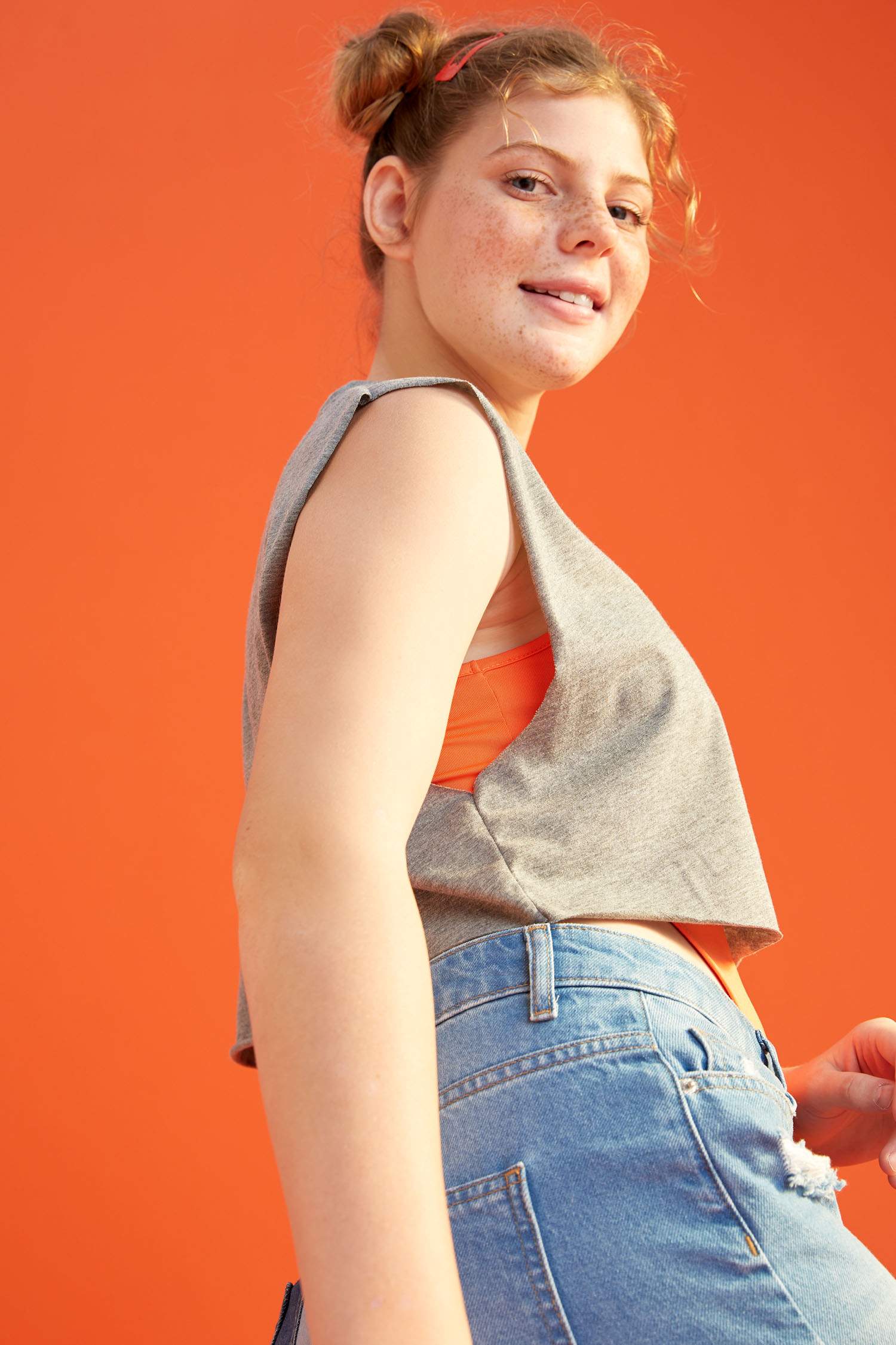 Coool V Yaka Oversize Fit Crop Atlet