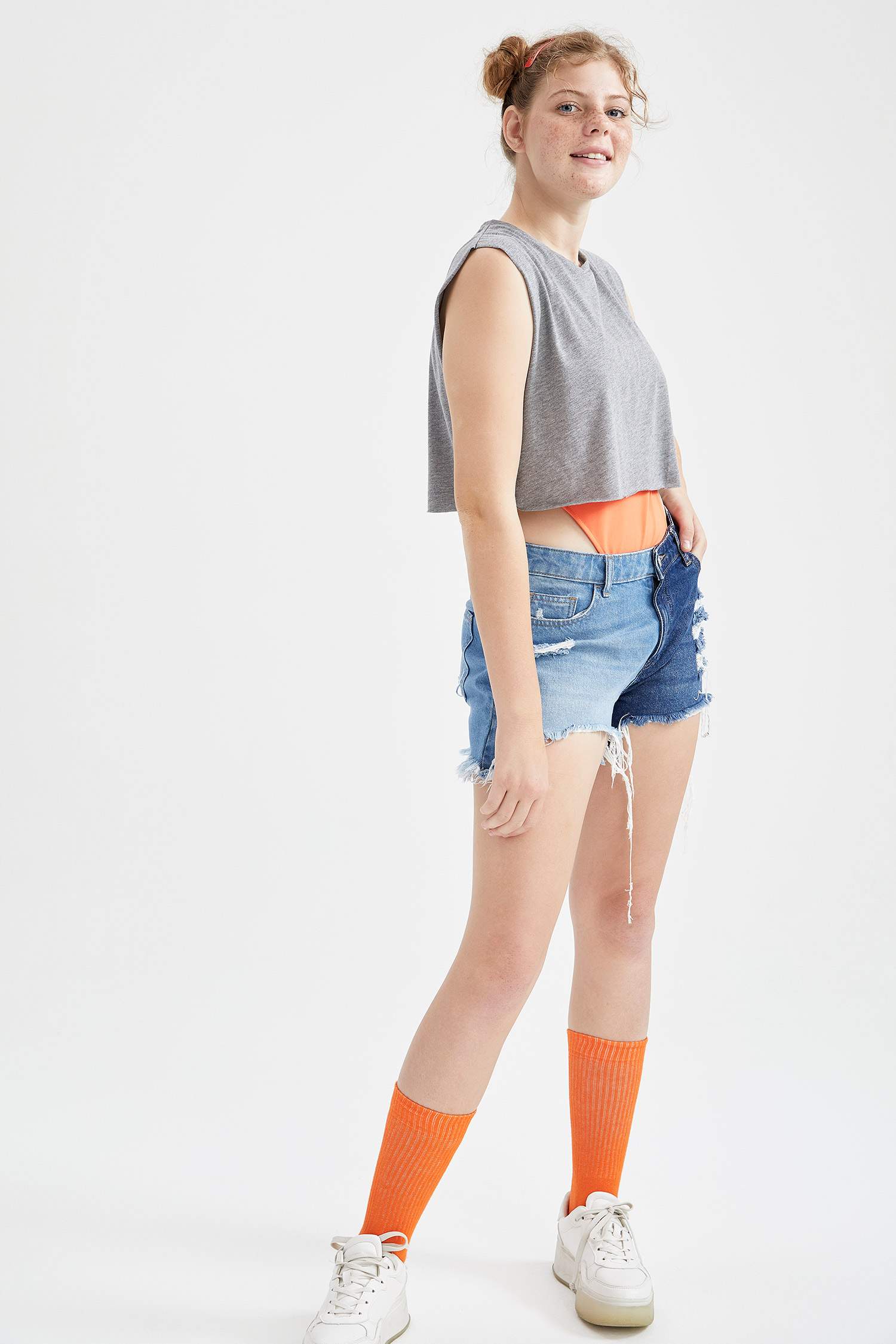 Coool V Yaka Oversize Fit Crop Atlet