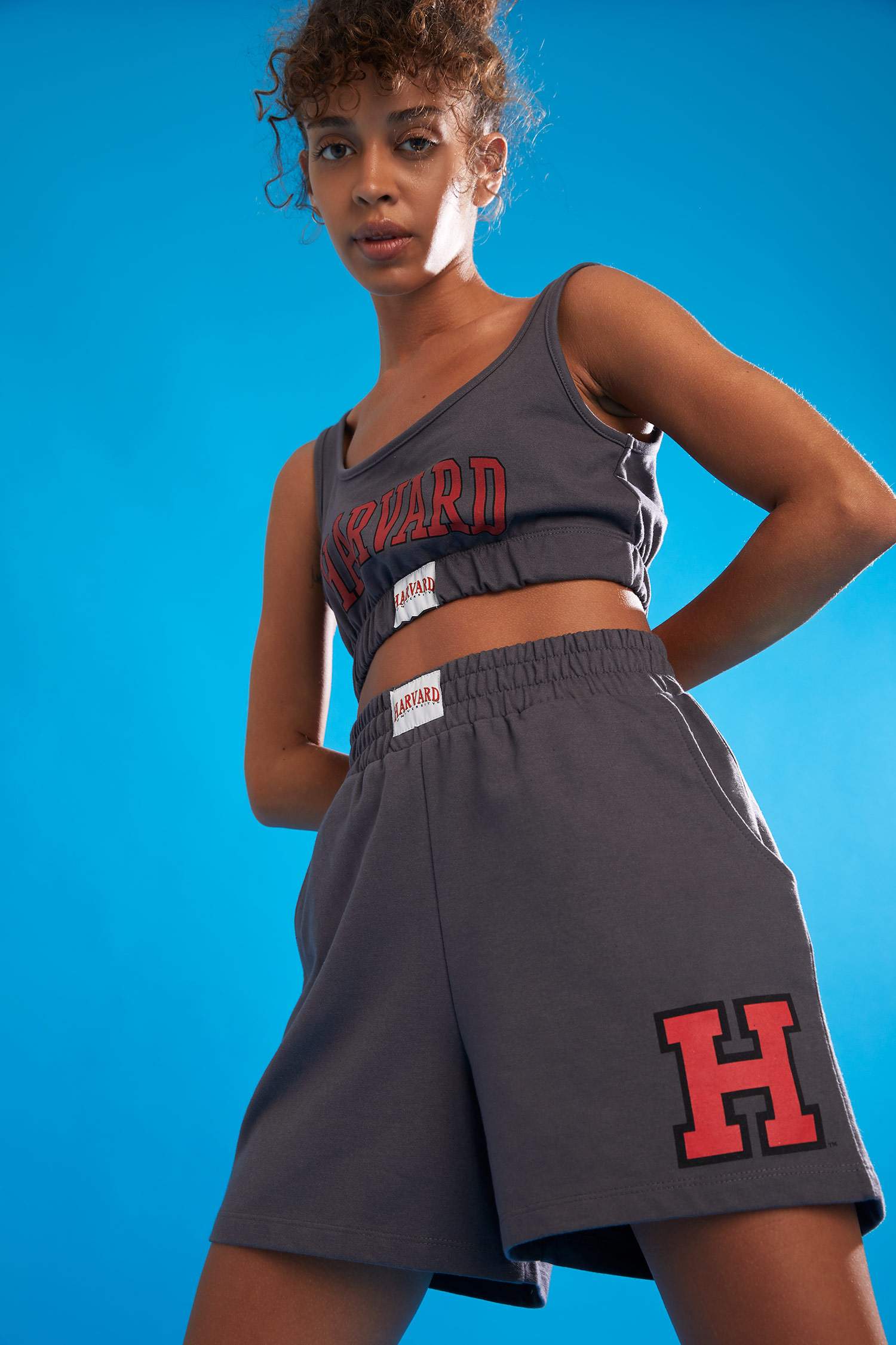 Coool Harvard University Lisanslı Relax Fit Bermuda Şort