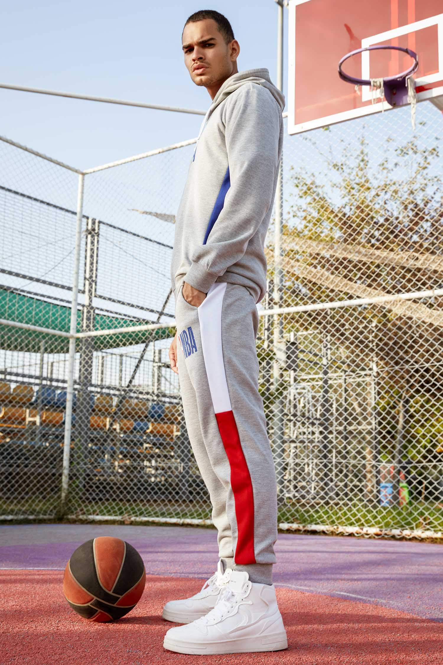 NBA Lisanslı Slim Fit Baskılı Jogger Eşofman Altı
