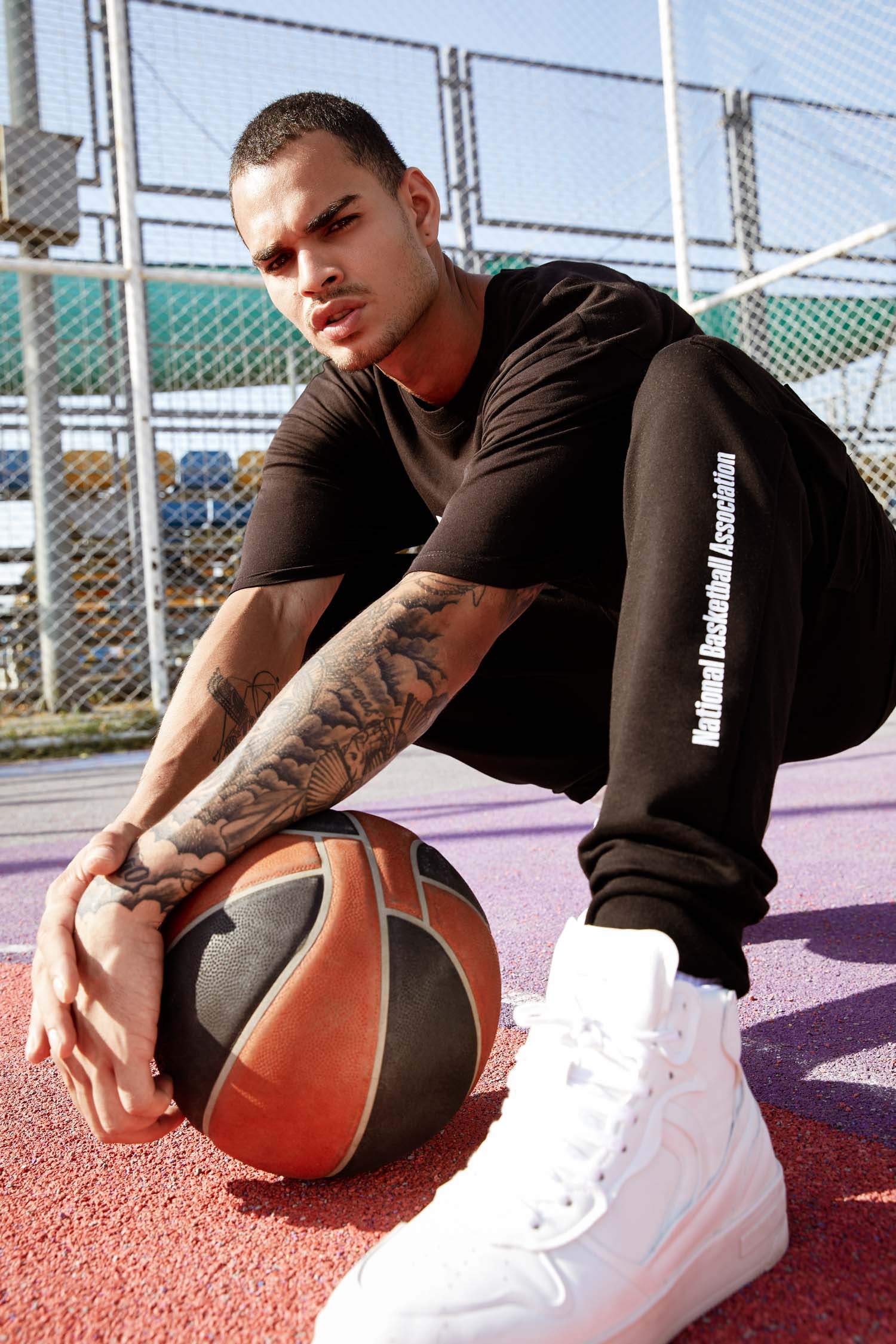 NBA Lisanslı Slim Fit Baskılı Pamuklu Jogger Eşofman Altı