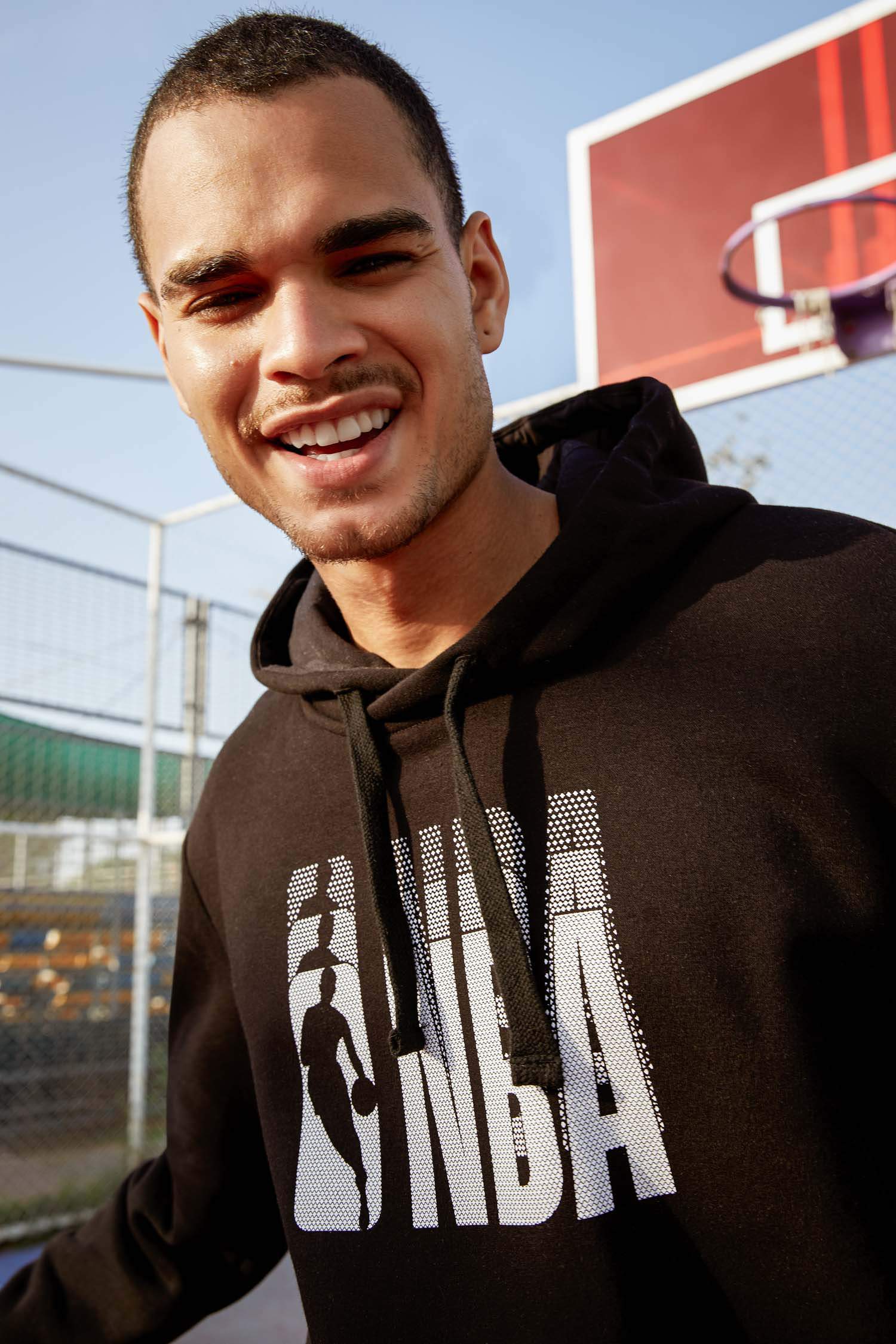 NBA Lisanslı Regular Fit Kapüşonlu Pamuklu Sweatshirt