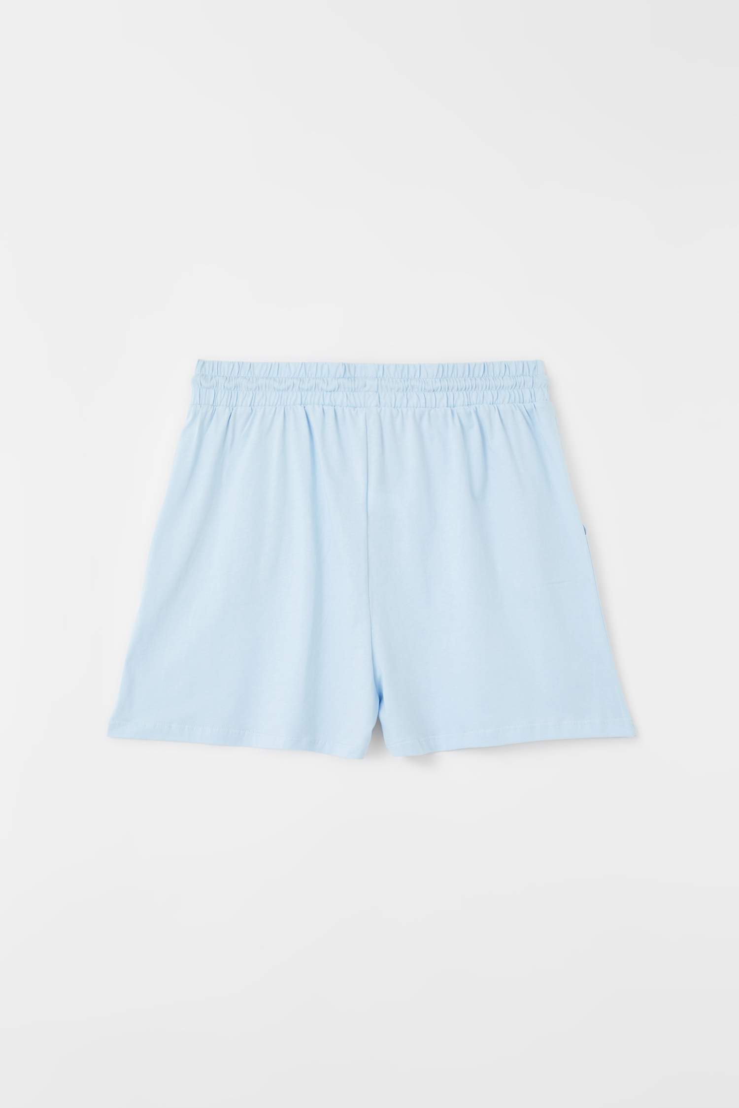 Cepli Beli Bağcıklı Relax Fit Mini Şort