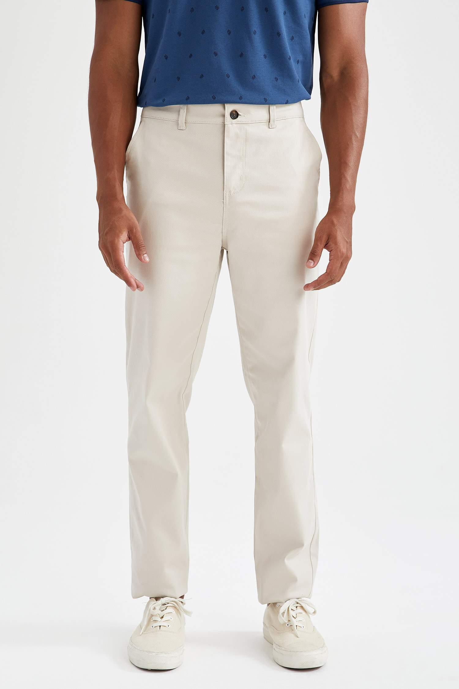 New Regular Fit Basic Chino Pantolon