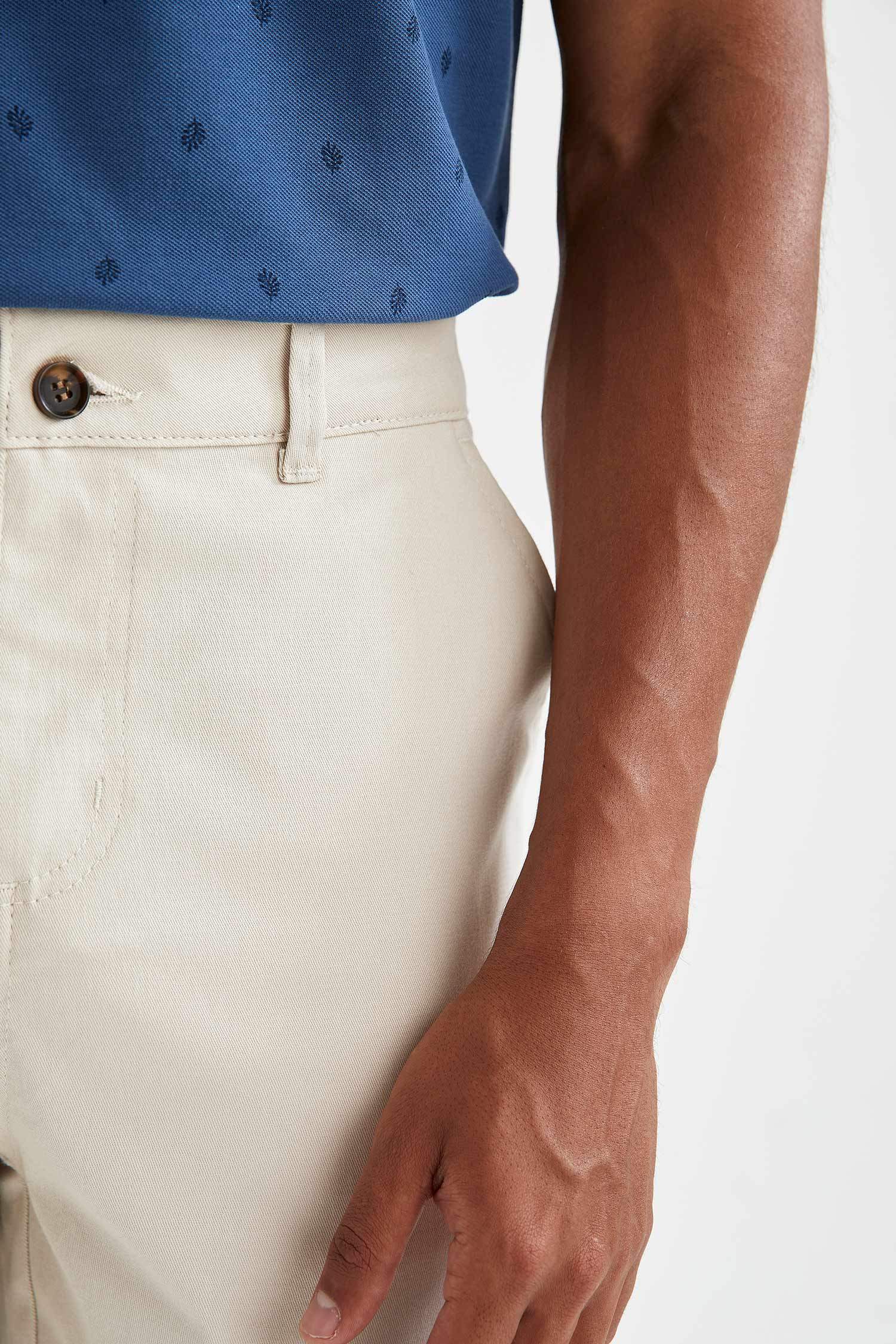 New Regular Fit Basic Chino Pantolon