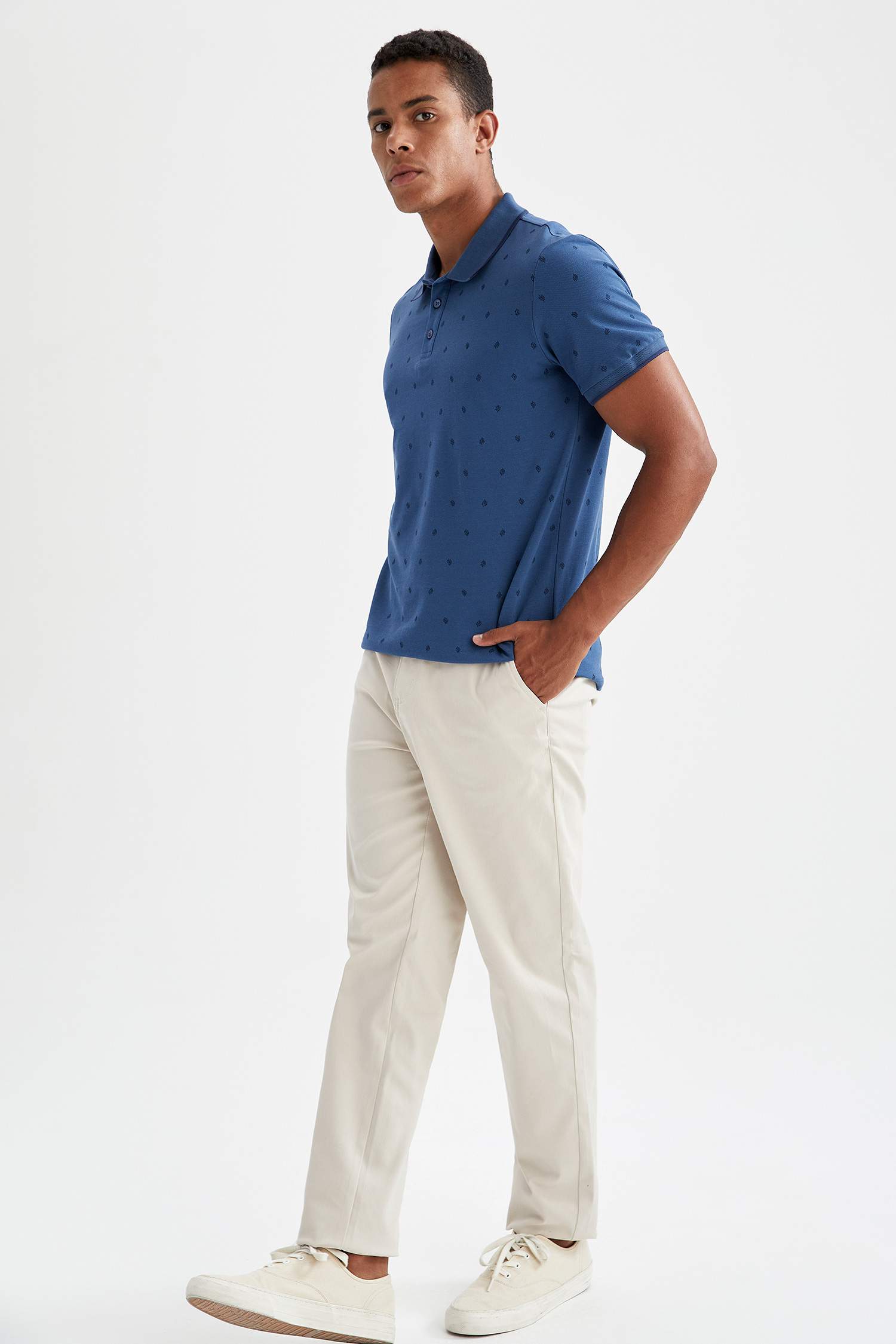 New Regular Fit Basic Chino Pantolon