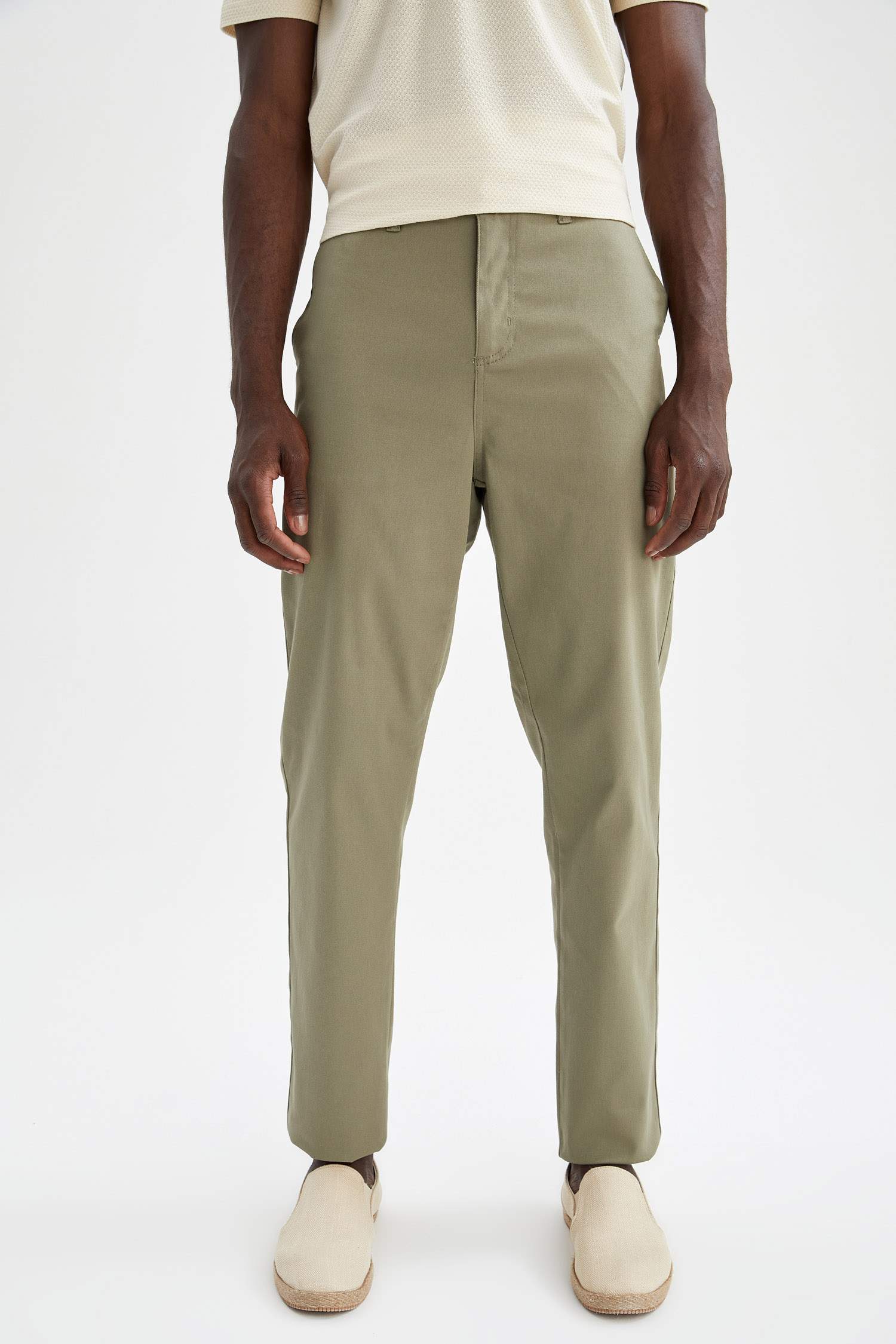 New Regular Fit Basic Chino Pantolon