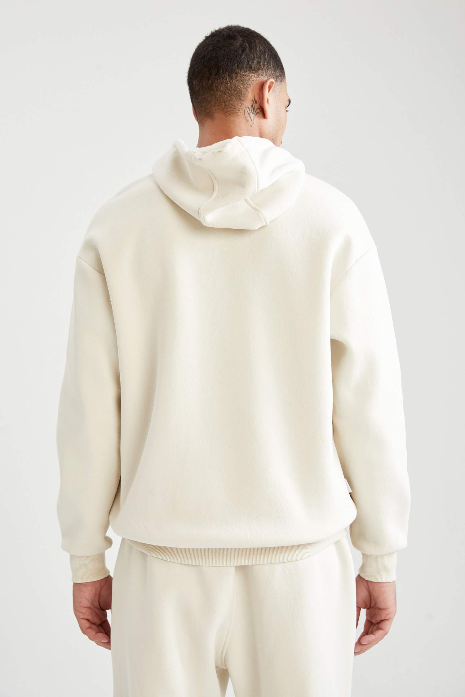NBA Lisanslı Chicago Bulls Baskılı Oversize Fit Kapüşonlu Pamuklu Sweatshirt