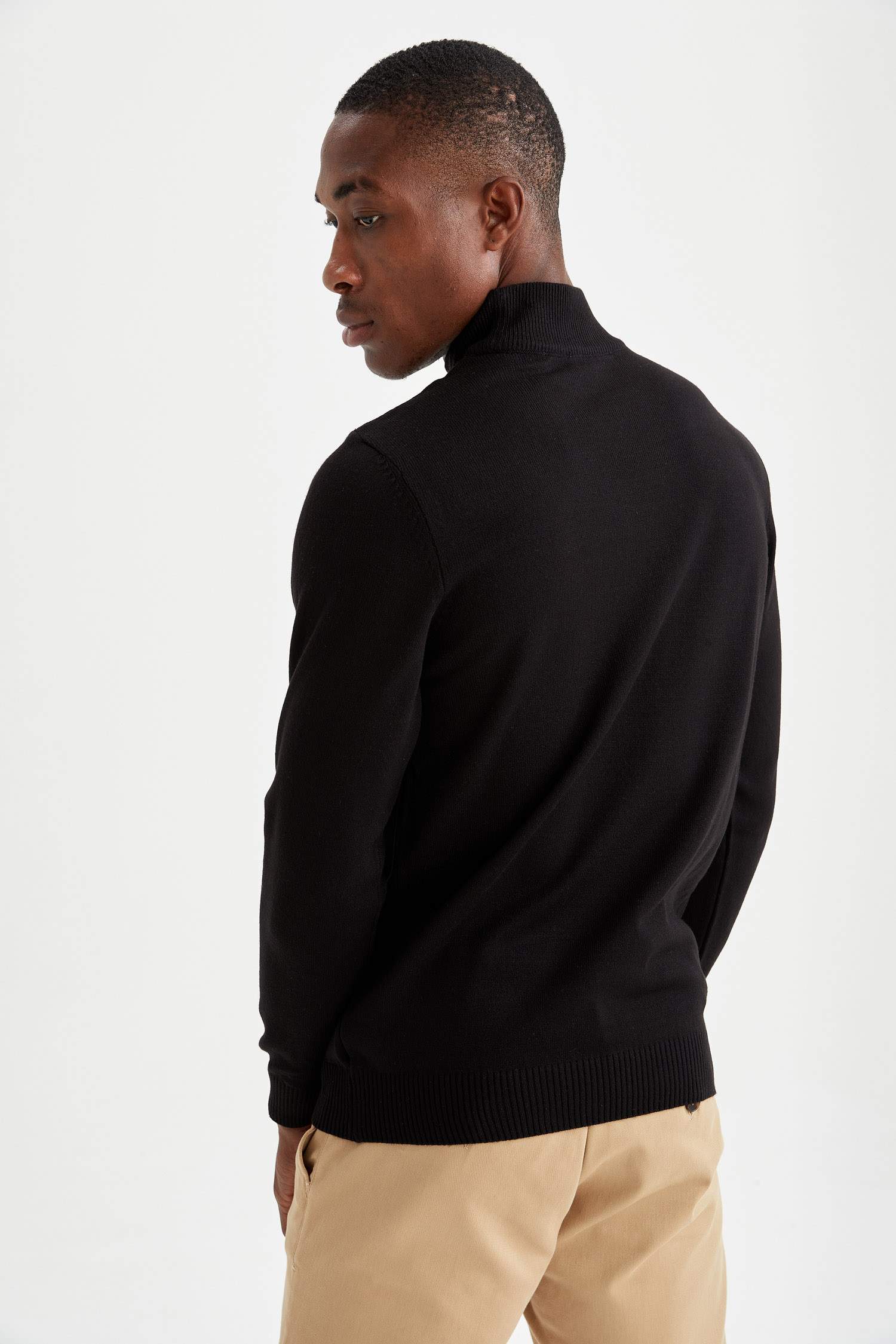 Slim Fit Balıkçı Yaka 2'li Kazak