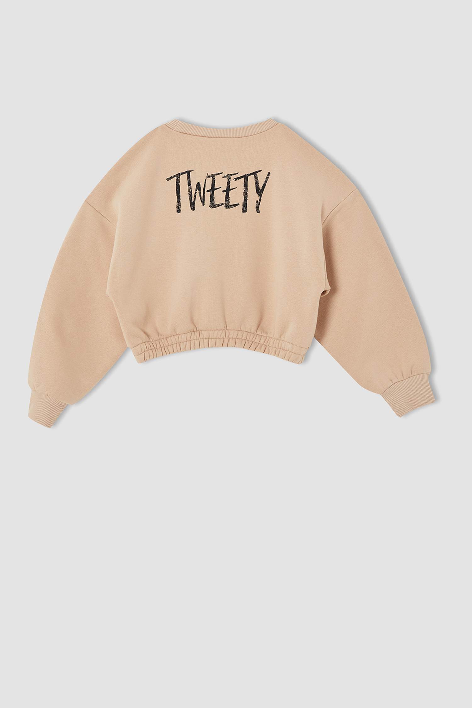 Kız Çocuk Tweety Lisanslı Crop Sweatshirt