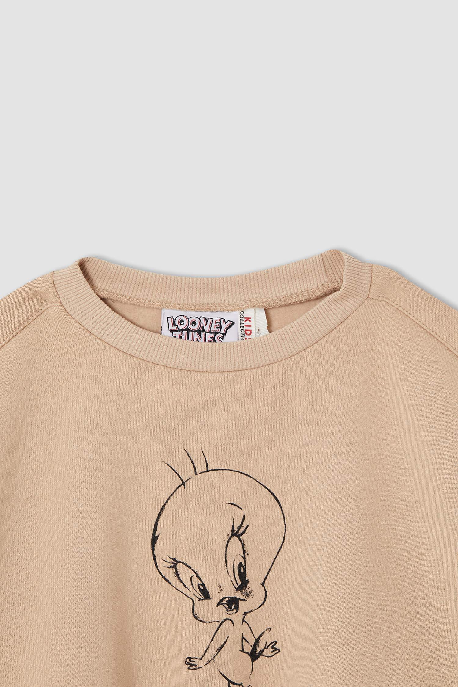 Kız Çocuk Tweety Lisanslı Crop Sweatshirt
