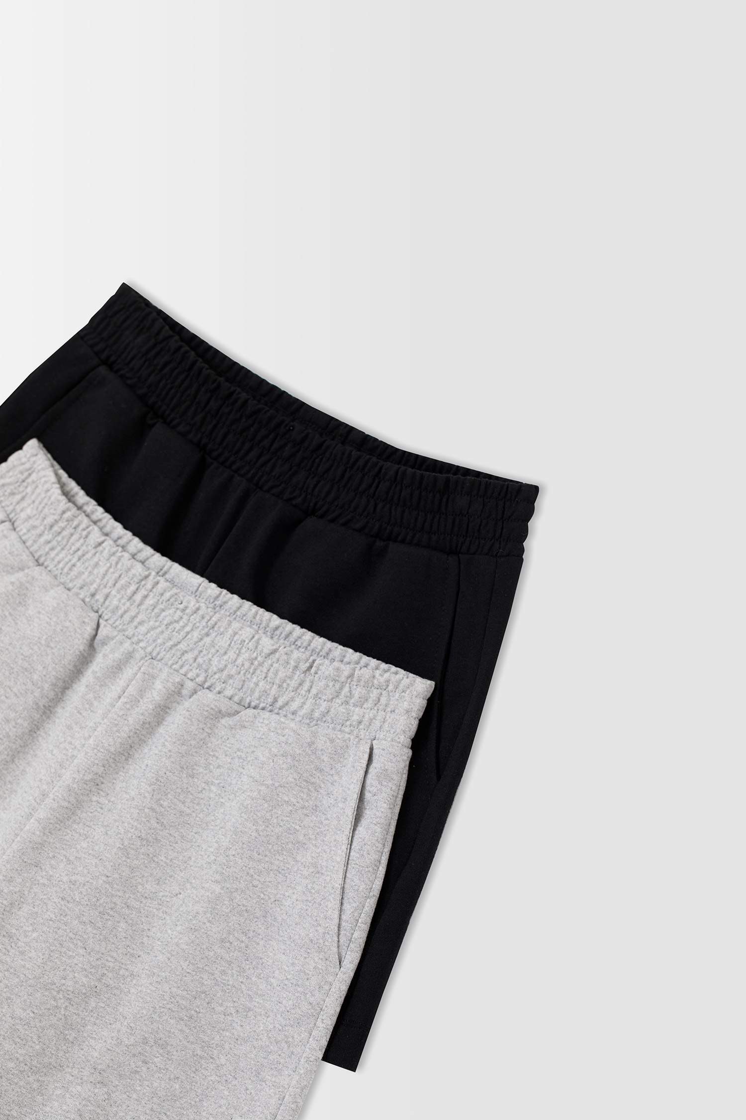 Cep Detaylı Beli Lastikli 2'li Relax Fit Mini Şort