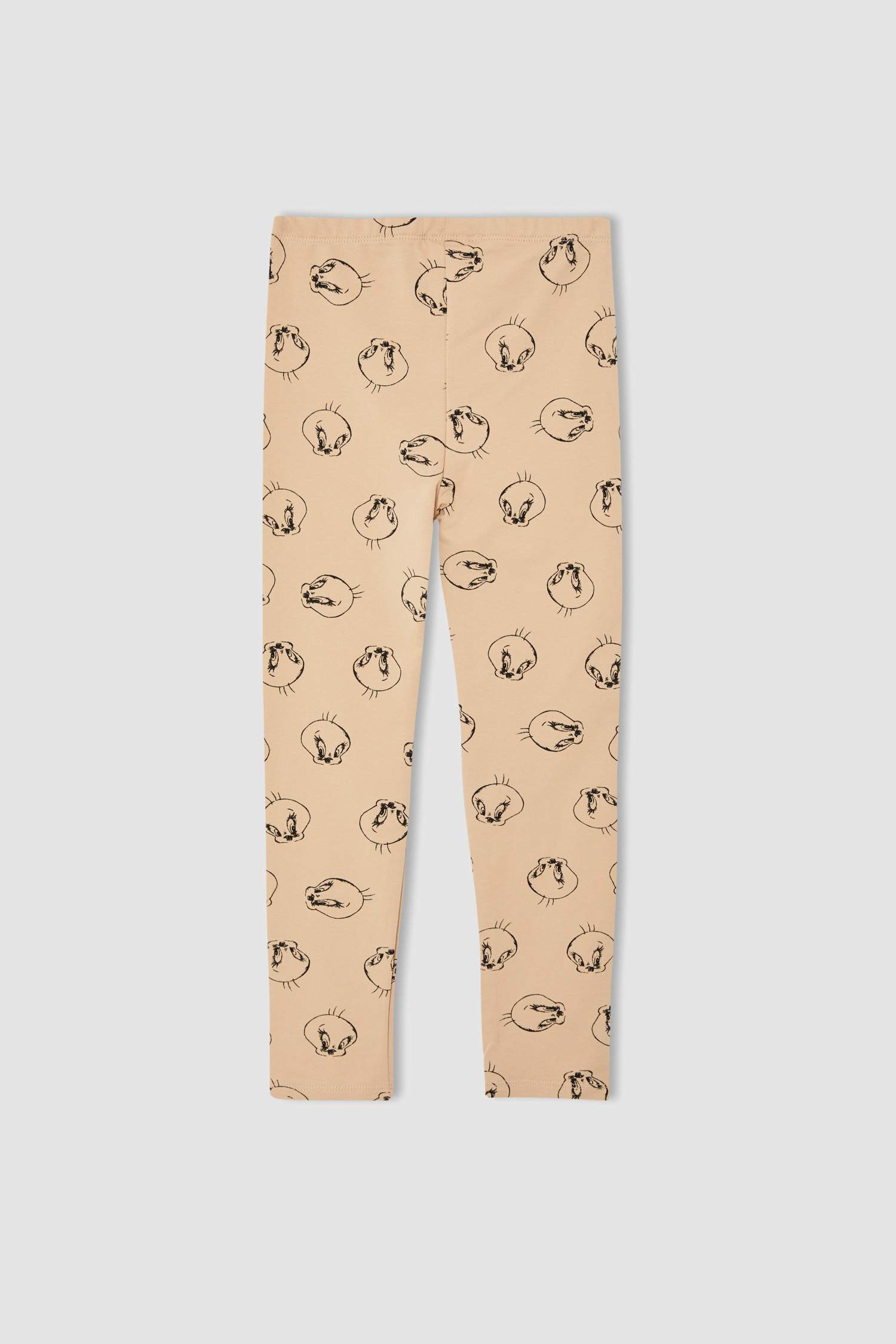 Kız Çocuk Looney Tunes Lisanslı Slim Fit Tekli Tayt