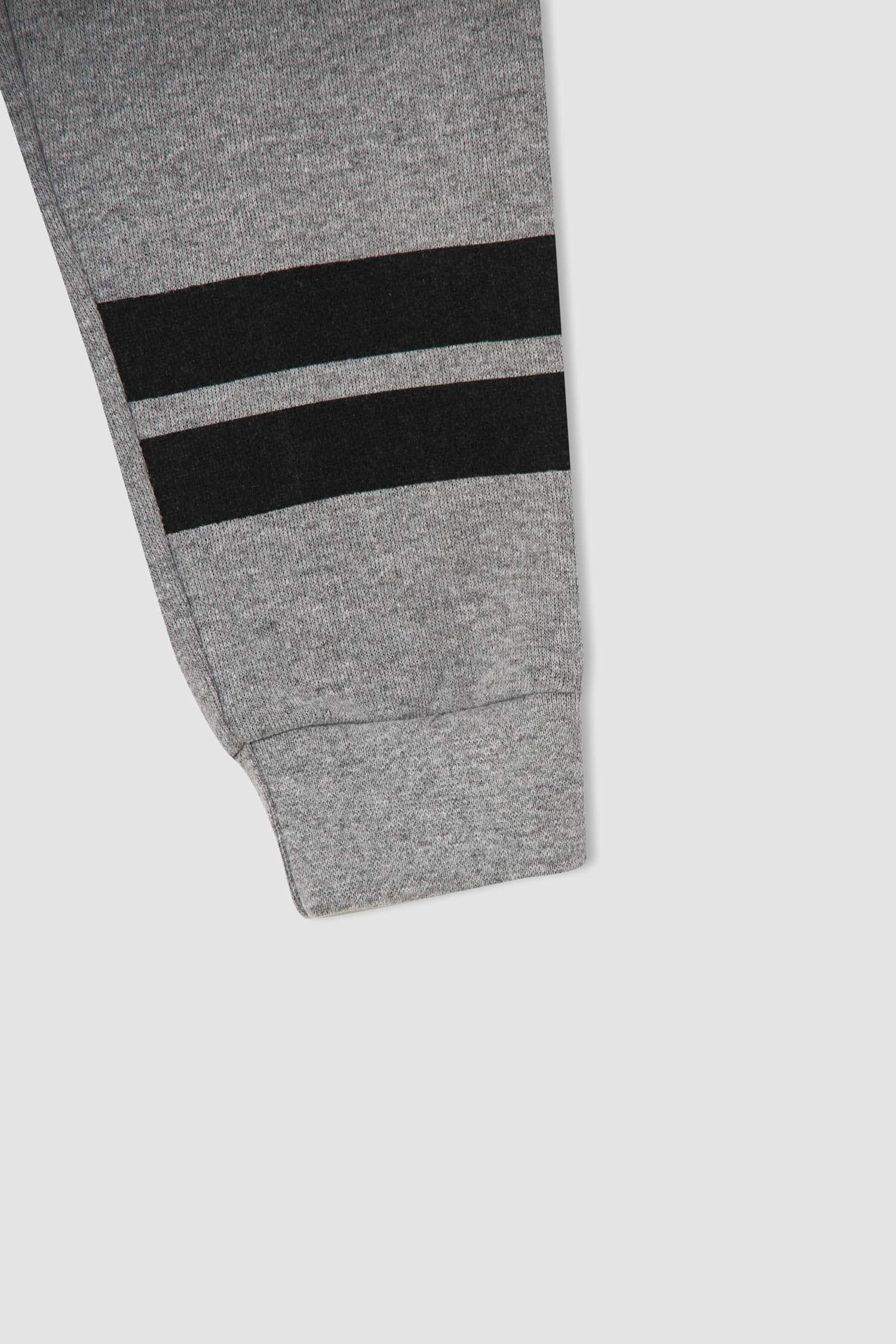 Erkek Çocuk Slogan Baskılı Sweatshirt ve Jogger Eşofman Alt Takımı