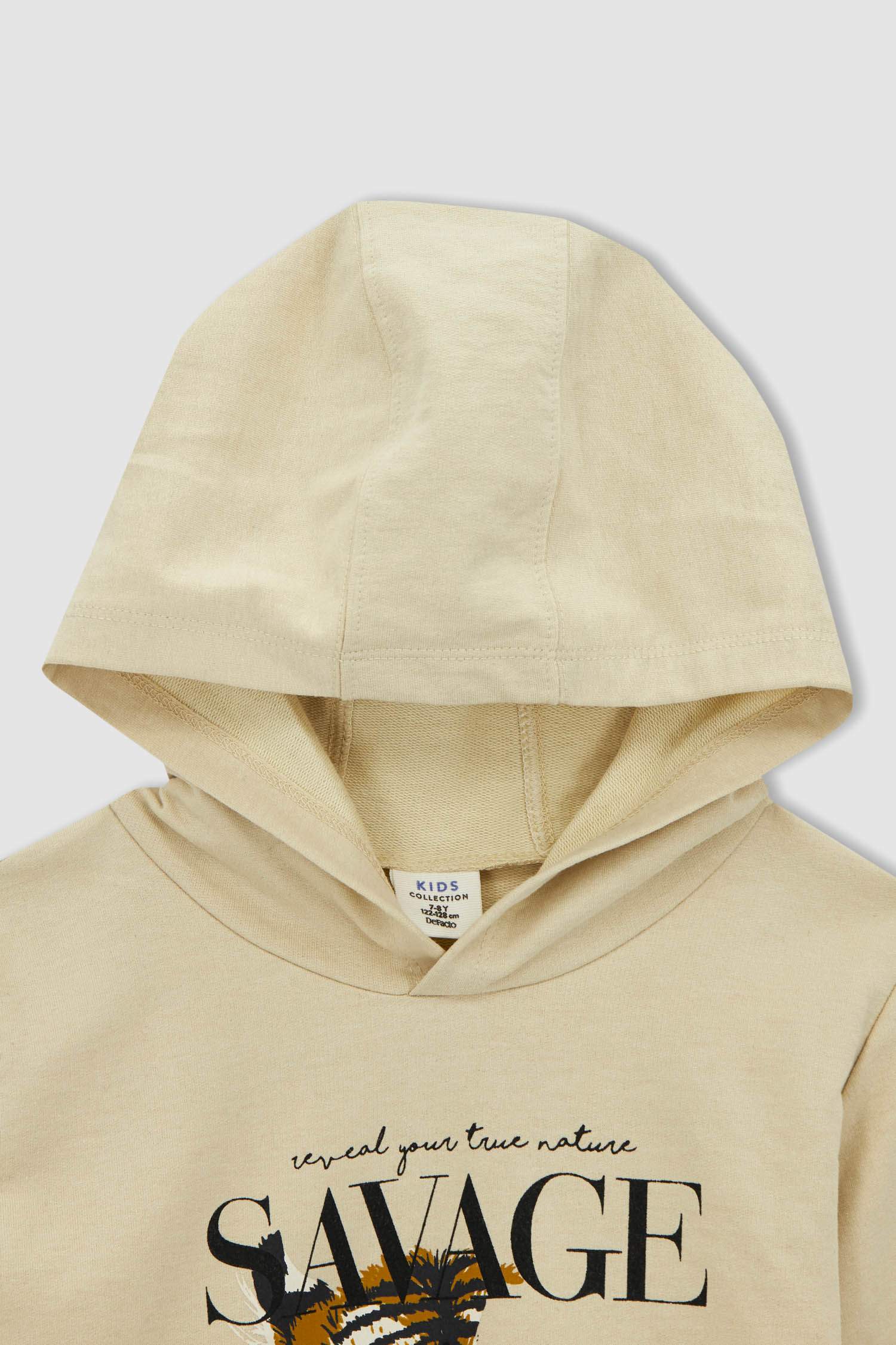 Erkek Çocuk Kaplan Baskılı Sweatshirt ve Jogger Eşofman Alt Takım